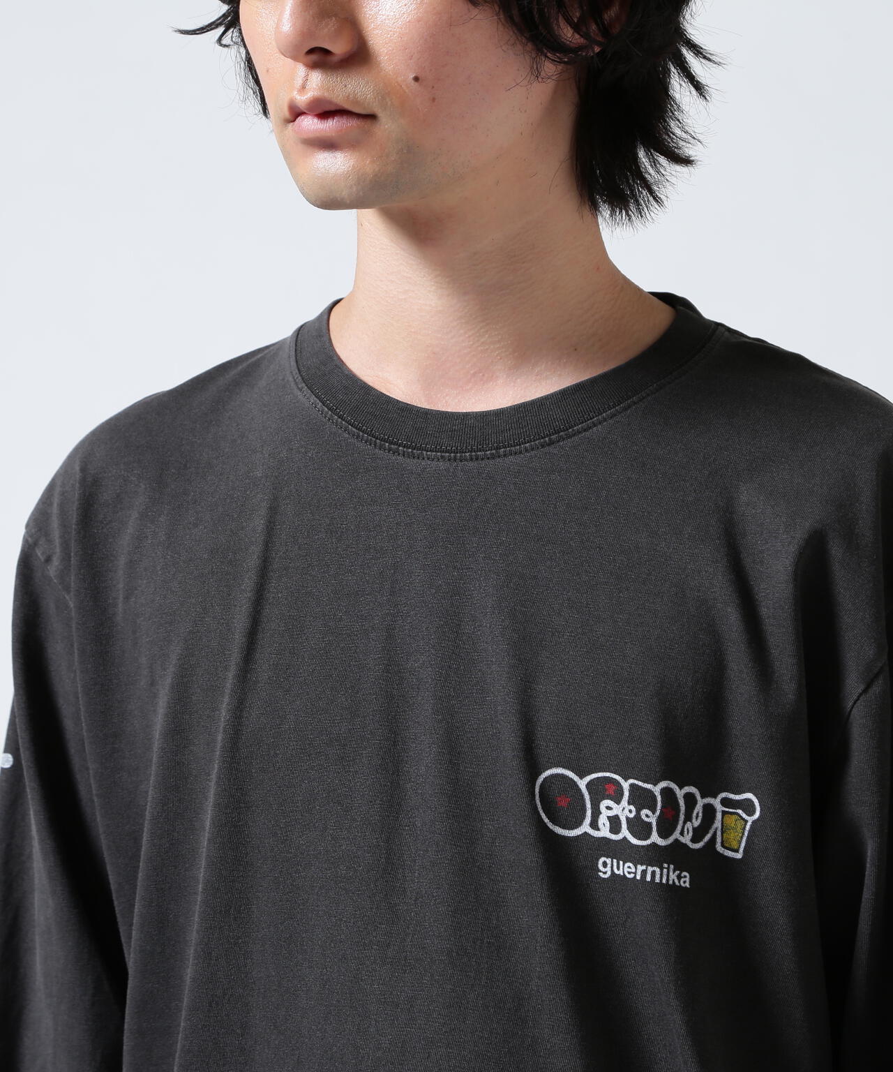 guernika/ゲルニカ/ORION THE DRAFT ART PRINT L/S T-SHIRTS (SPECIAL VINTAGE)