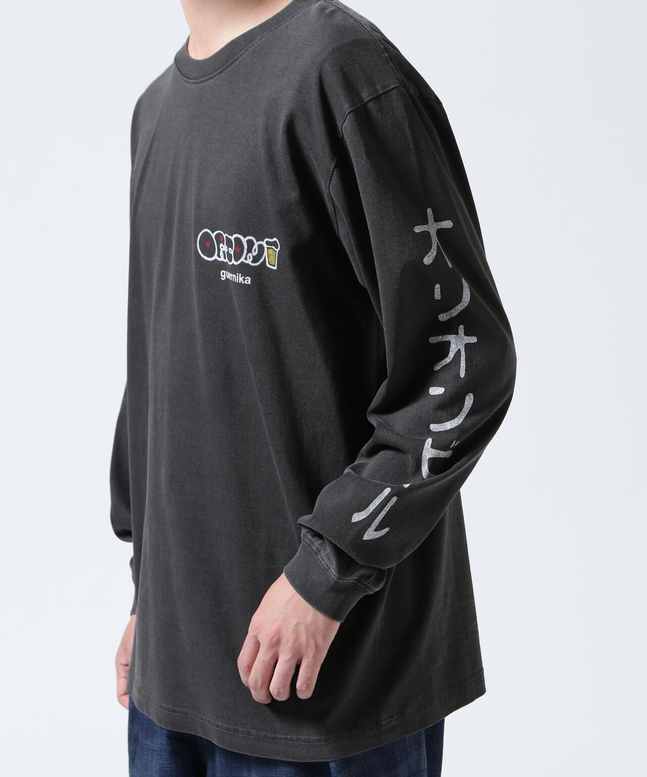 guernika/ゲルニカ/ORION THE DRAFT ART PRINT L/S T-SHIRTS (SPECIAL VINTAGE)