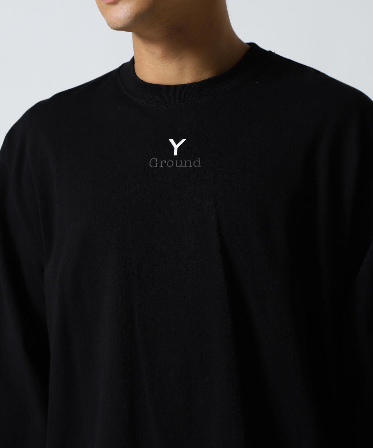 Ground Y×NEW ERA /LOGO OVERSIZED PERFORMANCE LS TEE