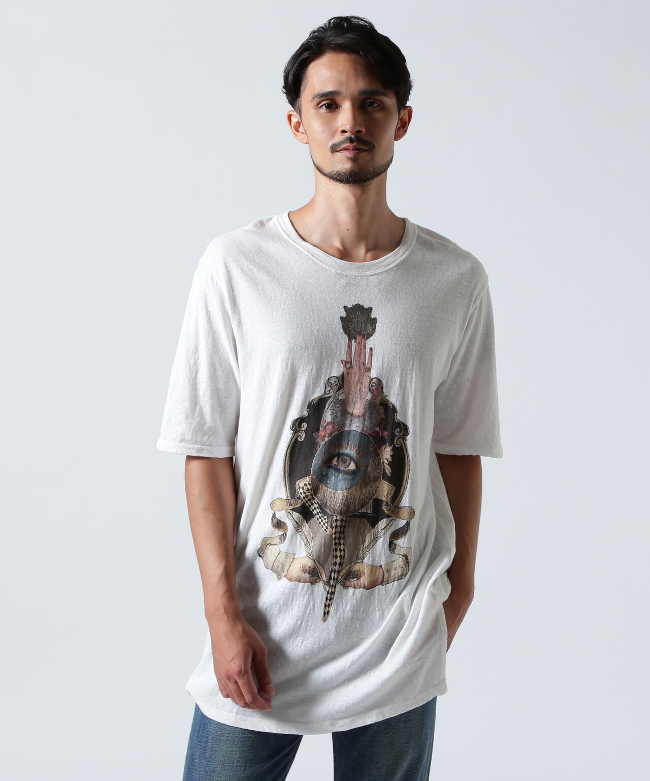 SHARE SPIRIT/シェアースピリット/White Hand Eye Tee