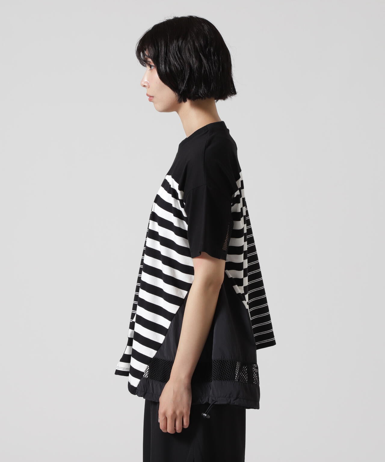 AULA AILA/アウラアイラ/BORDER COMBINATION T-SHIRT