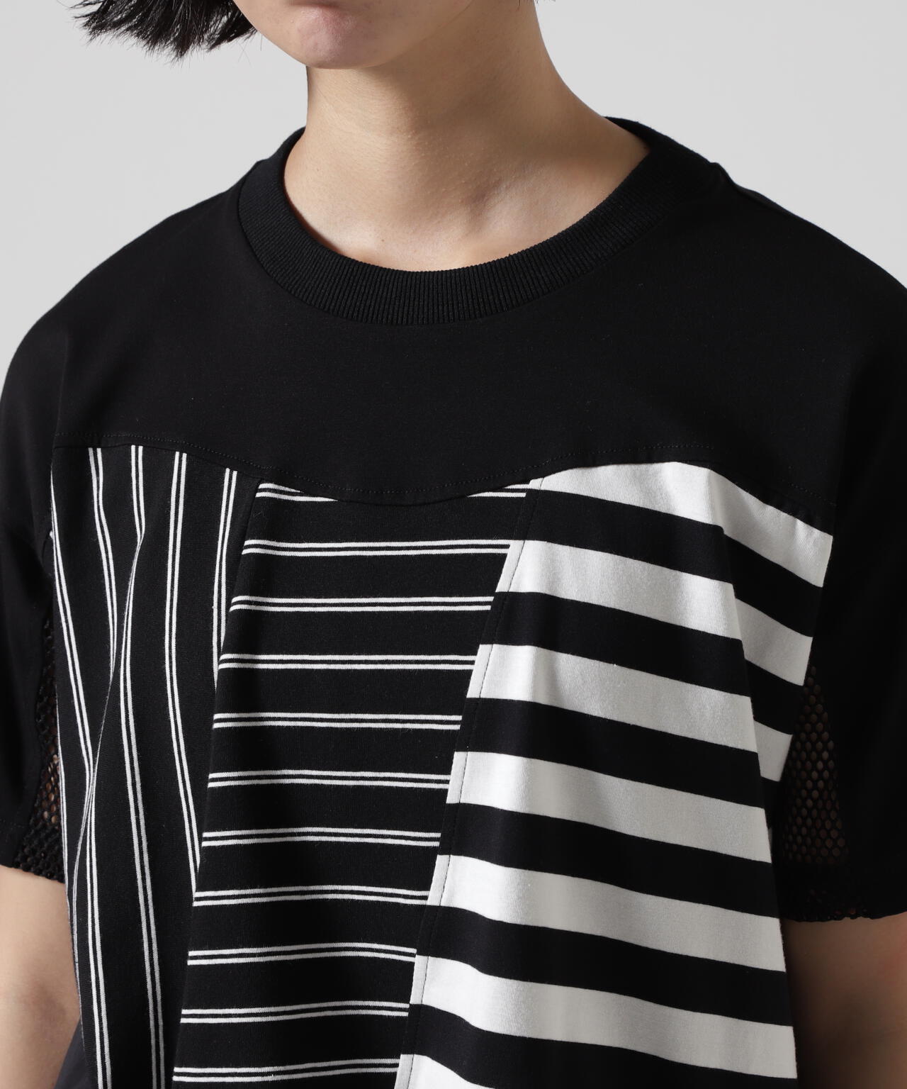 AULA AILA/アウラアイラ/BORDER COMBINATION T-SHIRT
