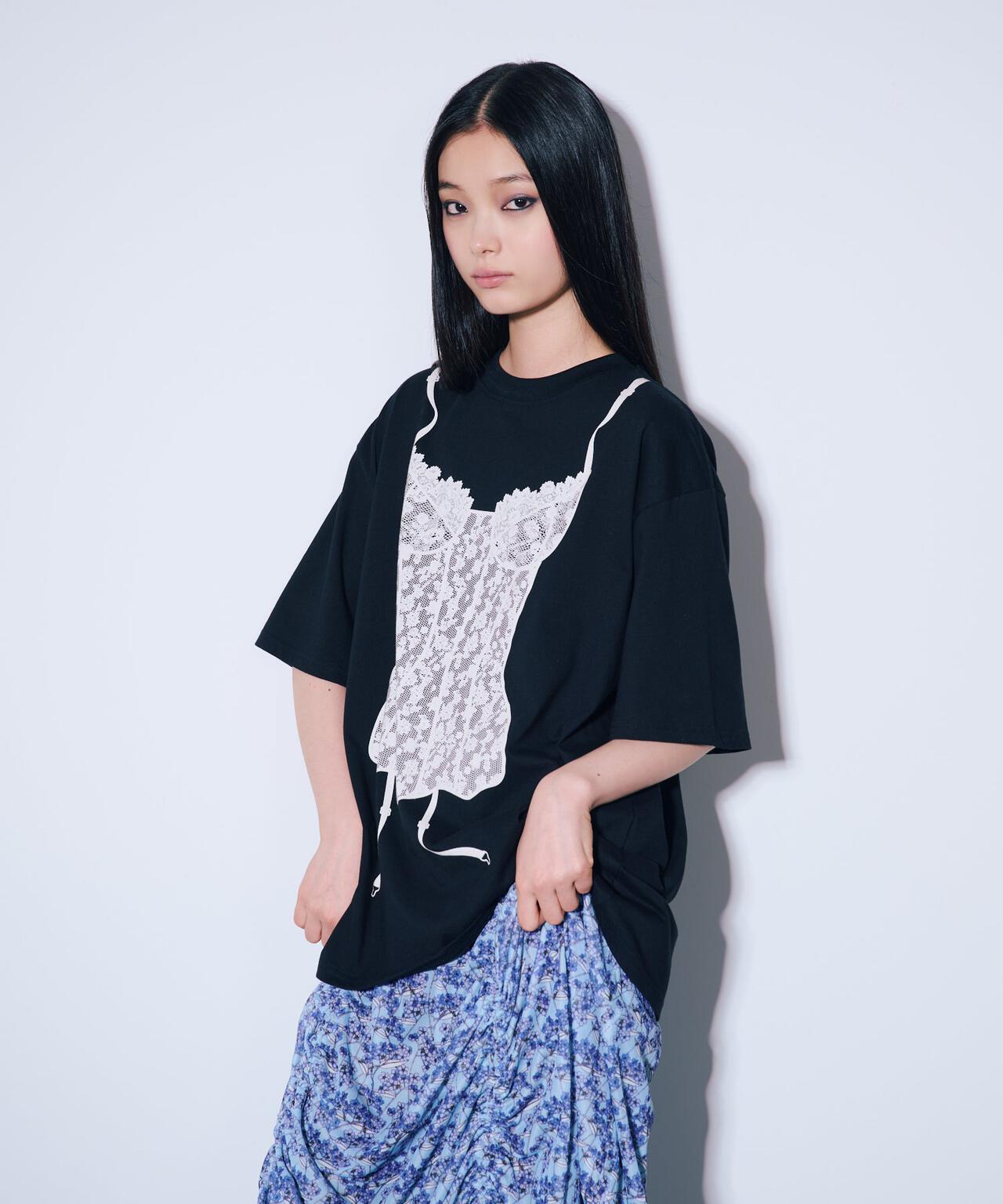 ANNA SUI NYC/アナ スイ エヌワイシー/ランジェリープリントBIG Tシャツ