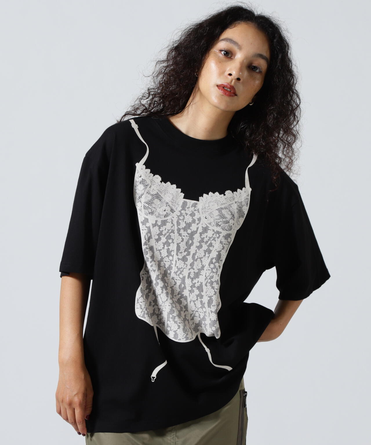 ANNA SUI NYC/アナ スイ エヌワイシー/ランジェリープリントBIG Tシャツ