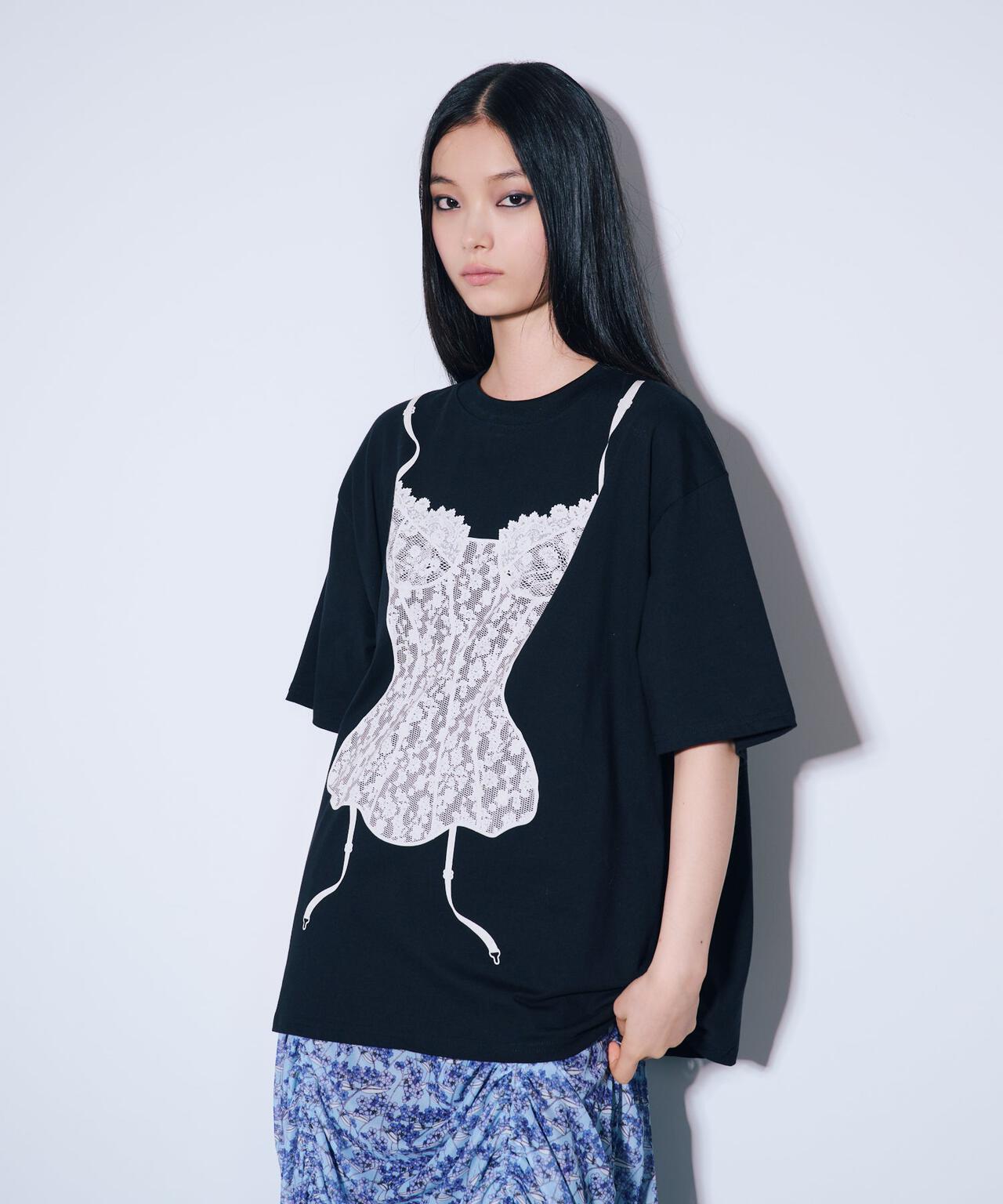 ANNA SUI NYC/アナ スイ エヌワイシー/ランジェリープリントBIG Tシャツ