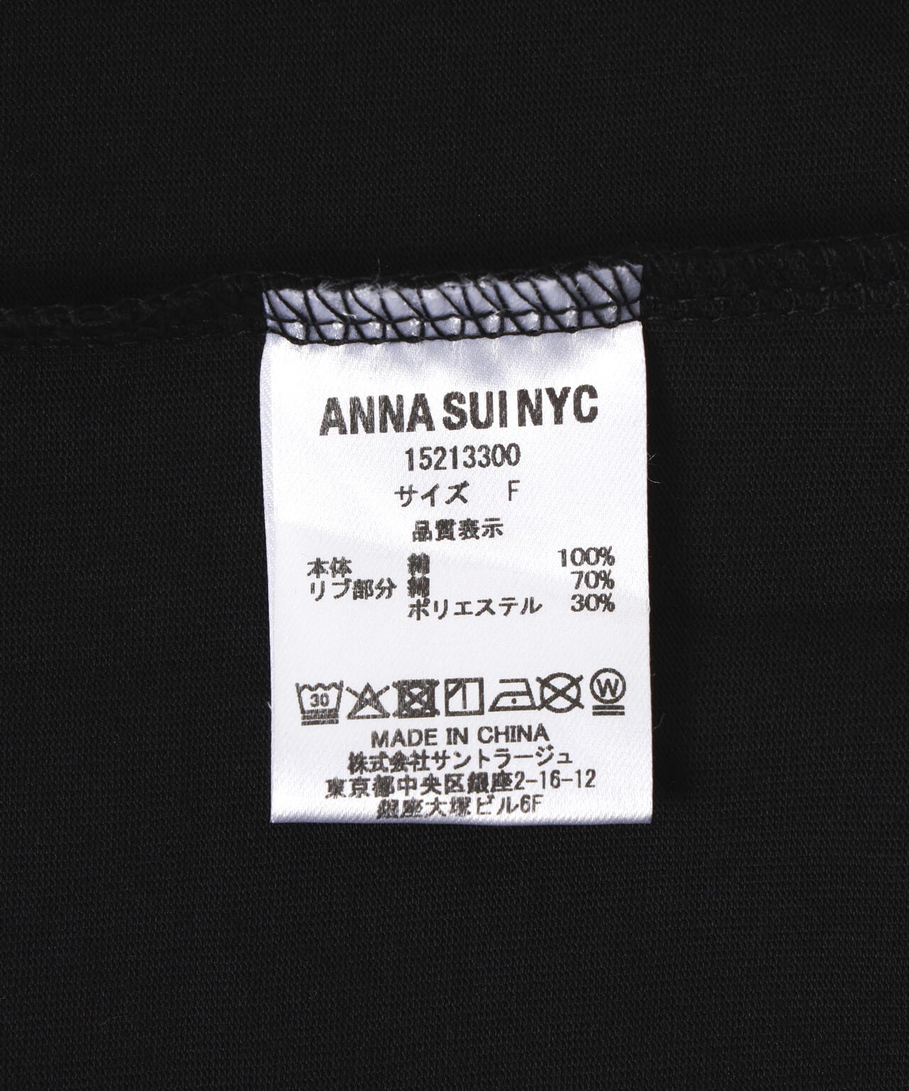 ANNA SUI NYC/アナ スイ エヌワイシー/ランジェリープリントBIG Tシャツ