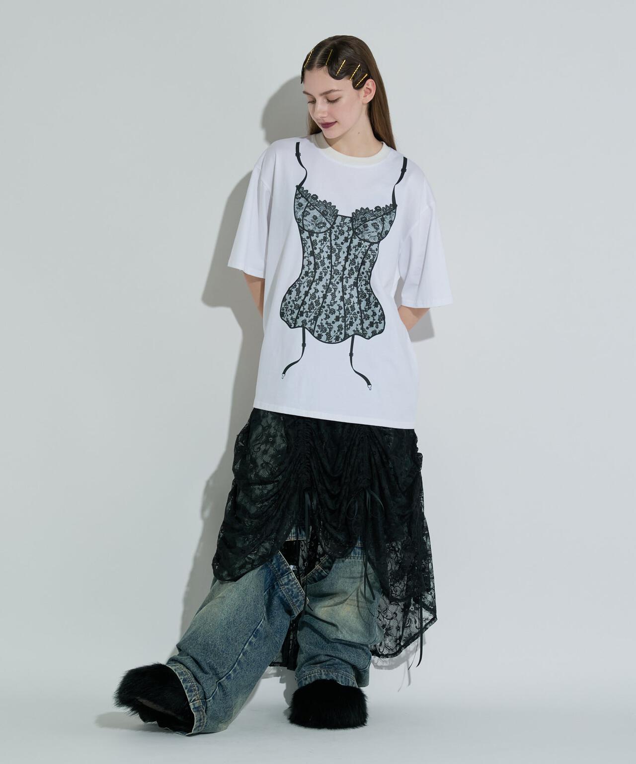 ANNA SUI NYC/アナ スイ エヌワイシー/ランジェリープリントBIG Tシャツ