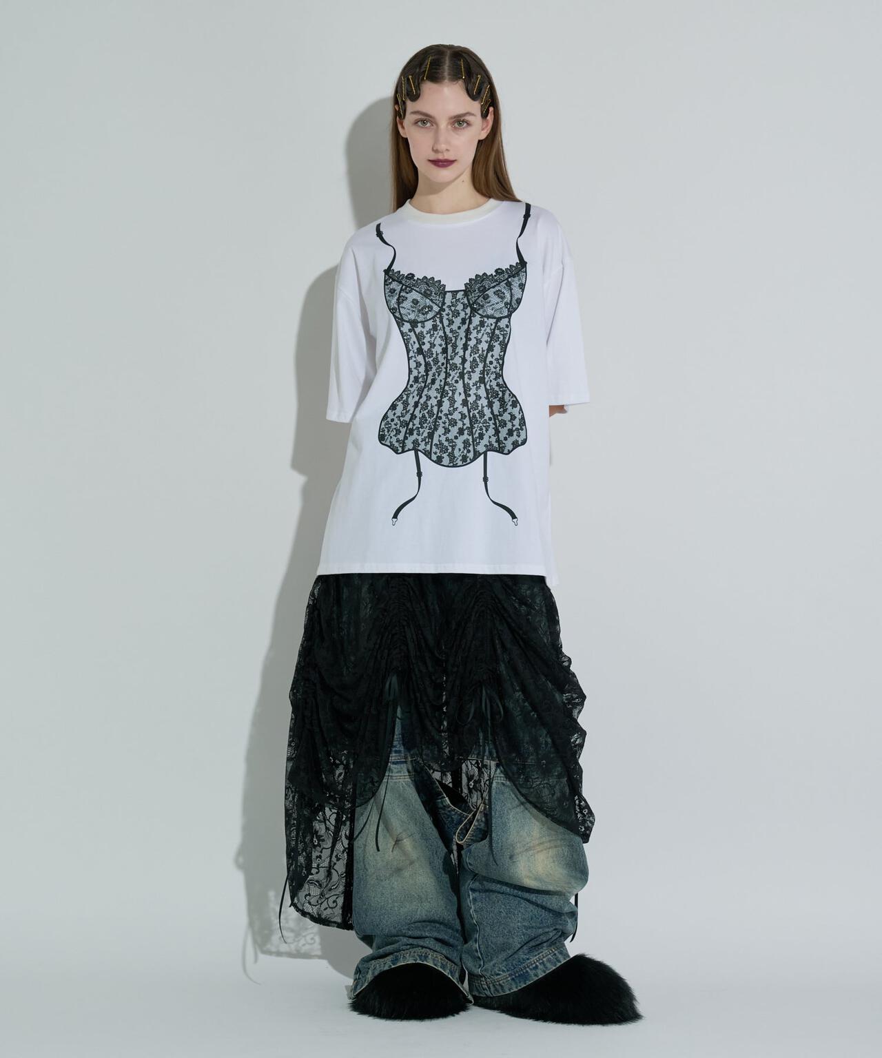 ANNA SUI NYC/アナ スイ エヌワイシー/ランジェリープリントBIG Tシャツ