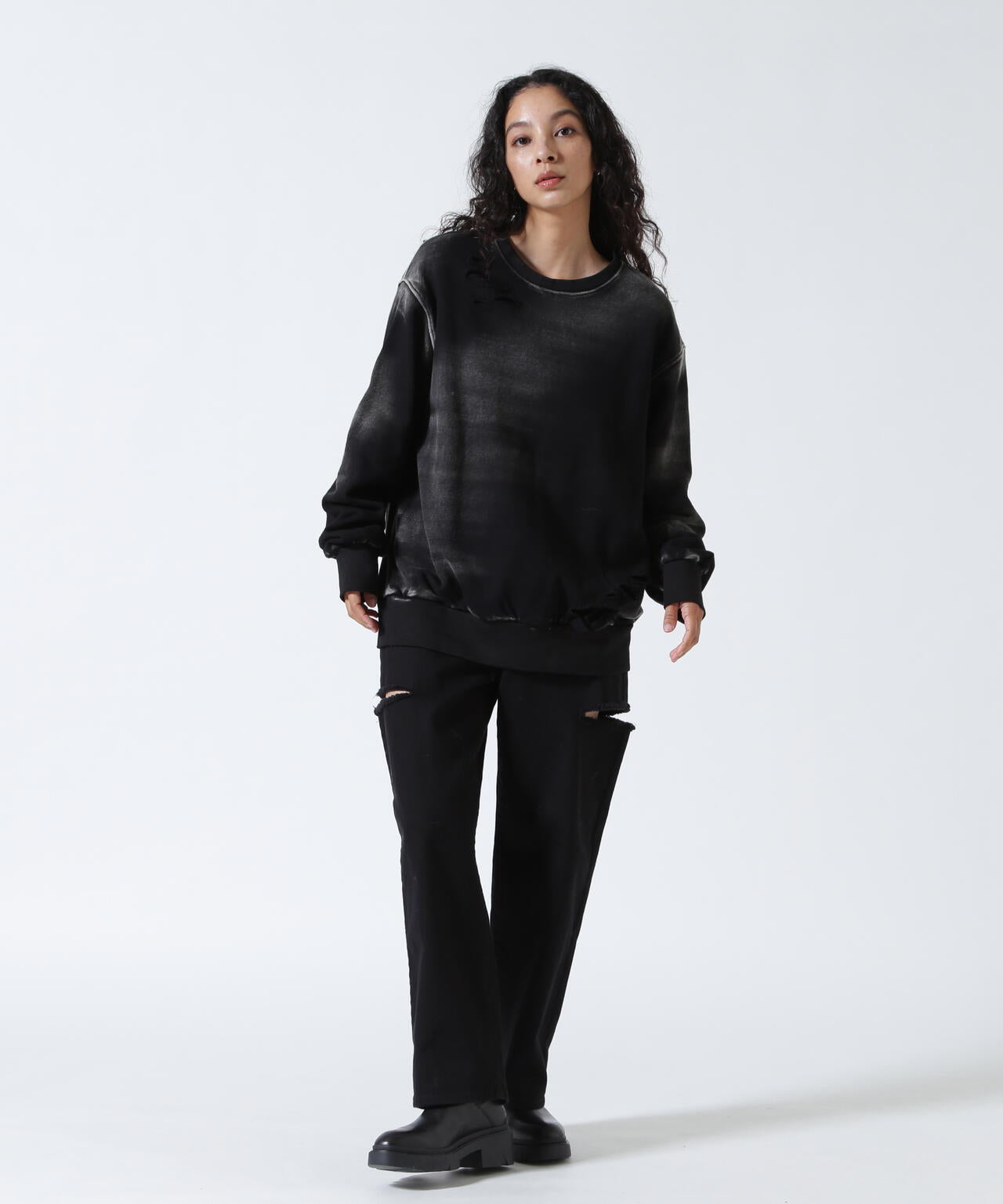 KMRii/ケムリ/Serpent Cross Pullover