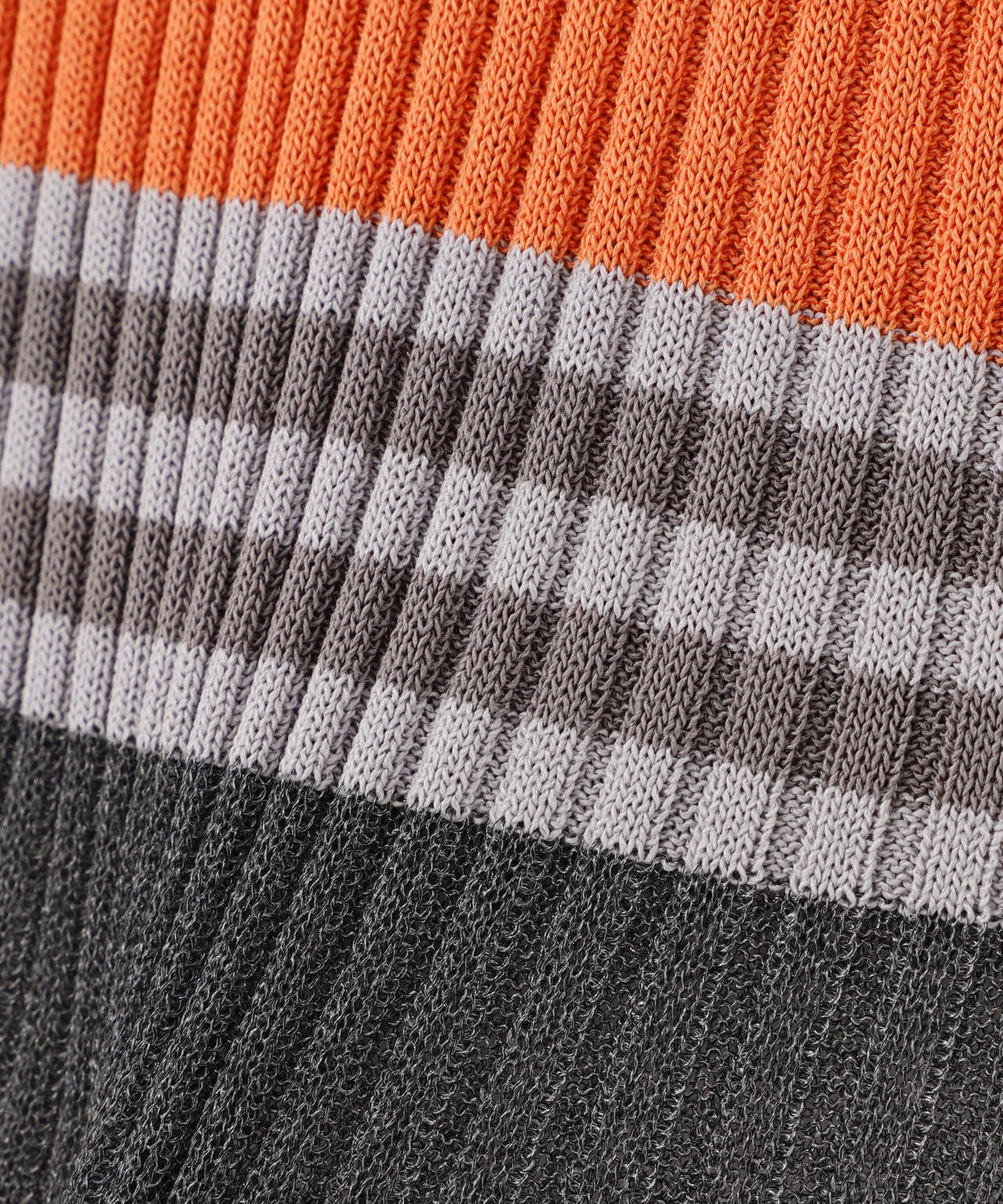 AULA AILA/アウラアイラ/MULTI BORDER KNIT