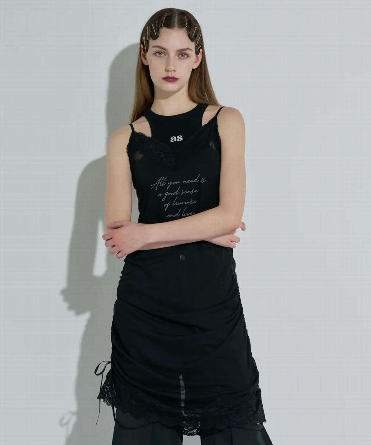 ANNA SUI NYC/アナ スイ エヌワイシー/サイドリボンシアーキャミ