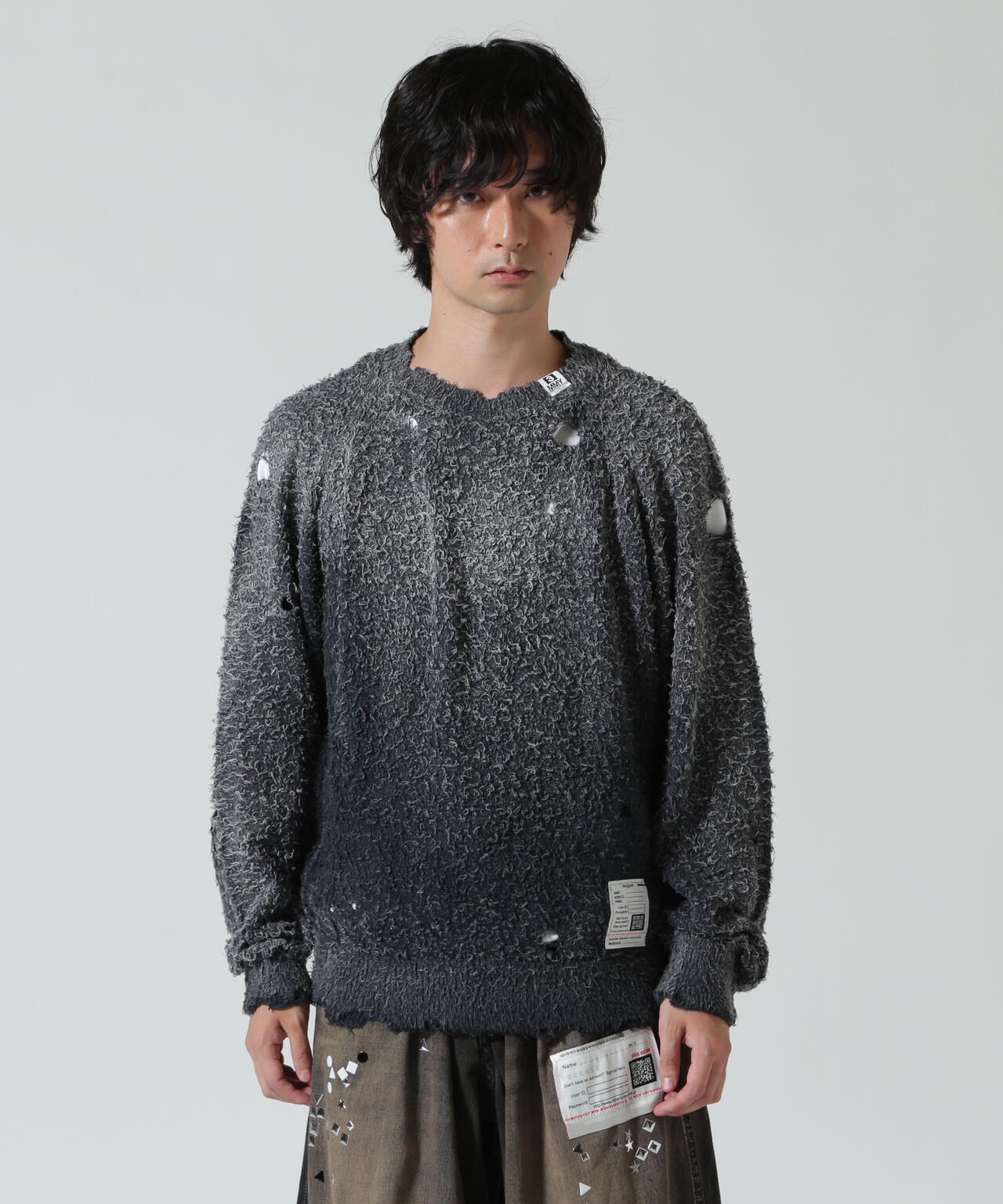 Maison MIHARAYASUHIRO/メゾン ミハラヤスヒロ/SUN FADED KNIT PULLOVER