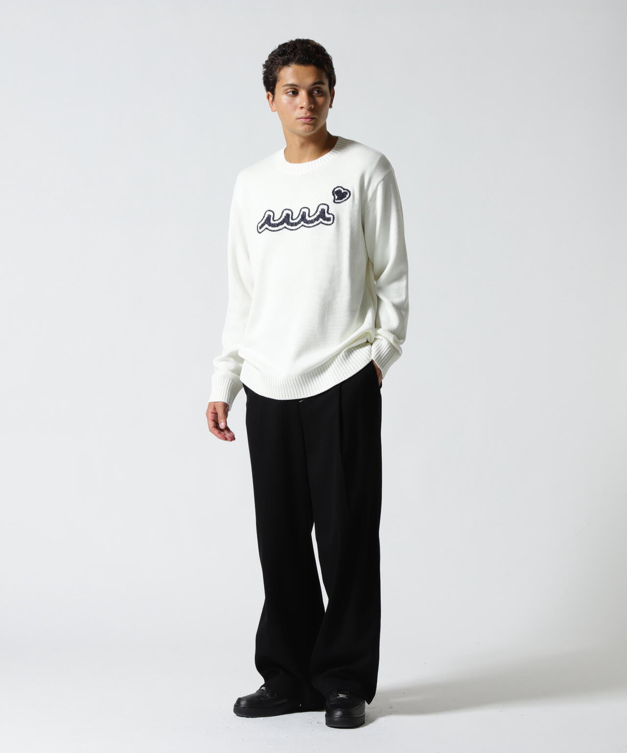 muta MARINE/ムータ マリン/別注 WAVE CREW KNIT