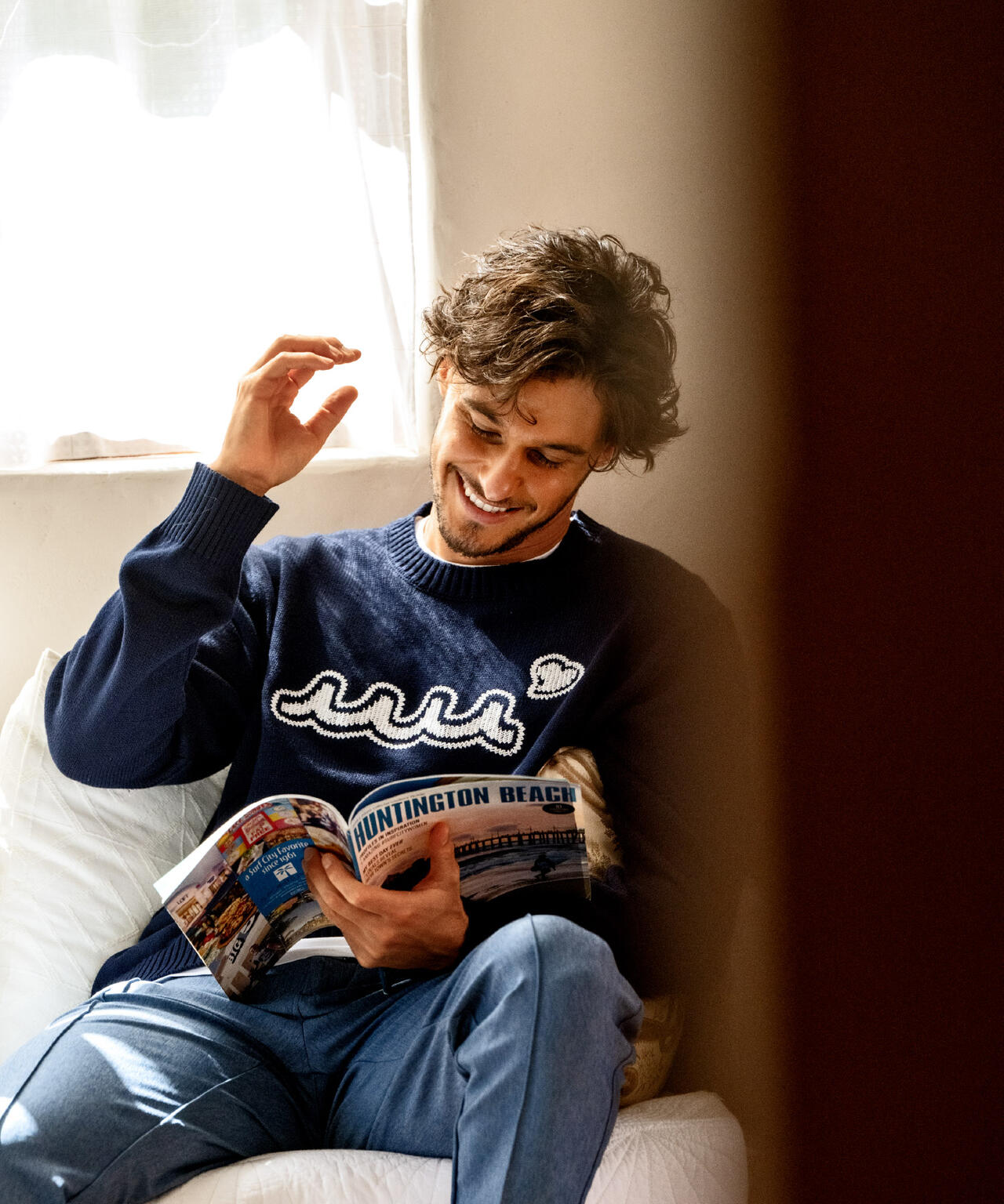 muta MARINE/ムータ マリン/別注 WAVE CREW KNIT