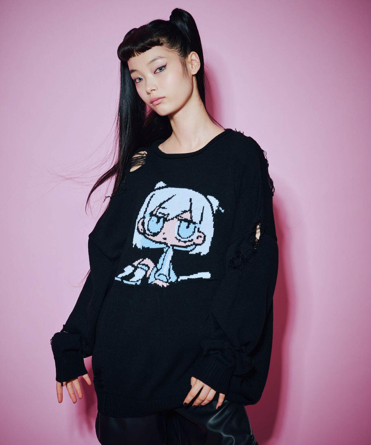 ANNA SUI NYC/アナ スイ エヌワイシー/【×寺田てら】TERAジャガードニット