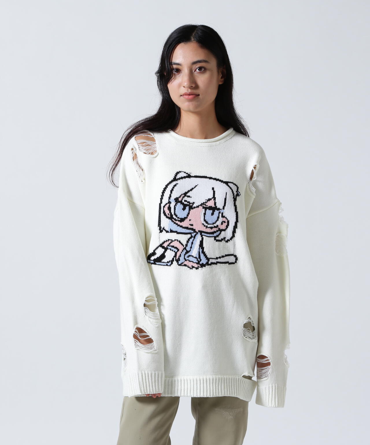 ANNA SUI NYC/アナ スイ エヌワイシー/【×寺田てら】TERAジャガードニット