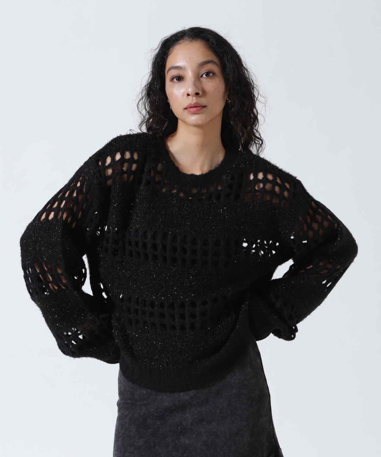 ANNA SUI NYC/アナ スイ エヌワイシー/ラメシャギーニットプルオーバー
