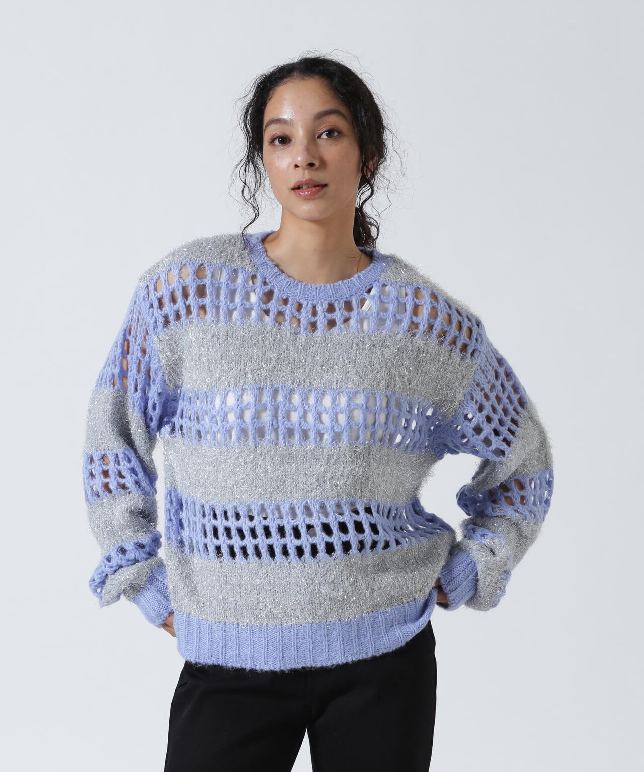 ANNA SUI NYC/アナ スイ エヌワイシー/ラメシャギーニットプルオーバー