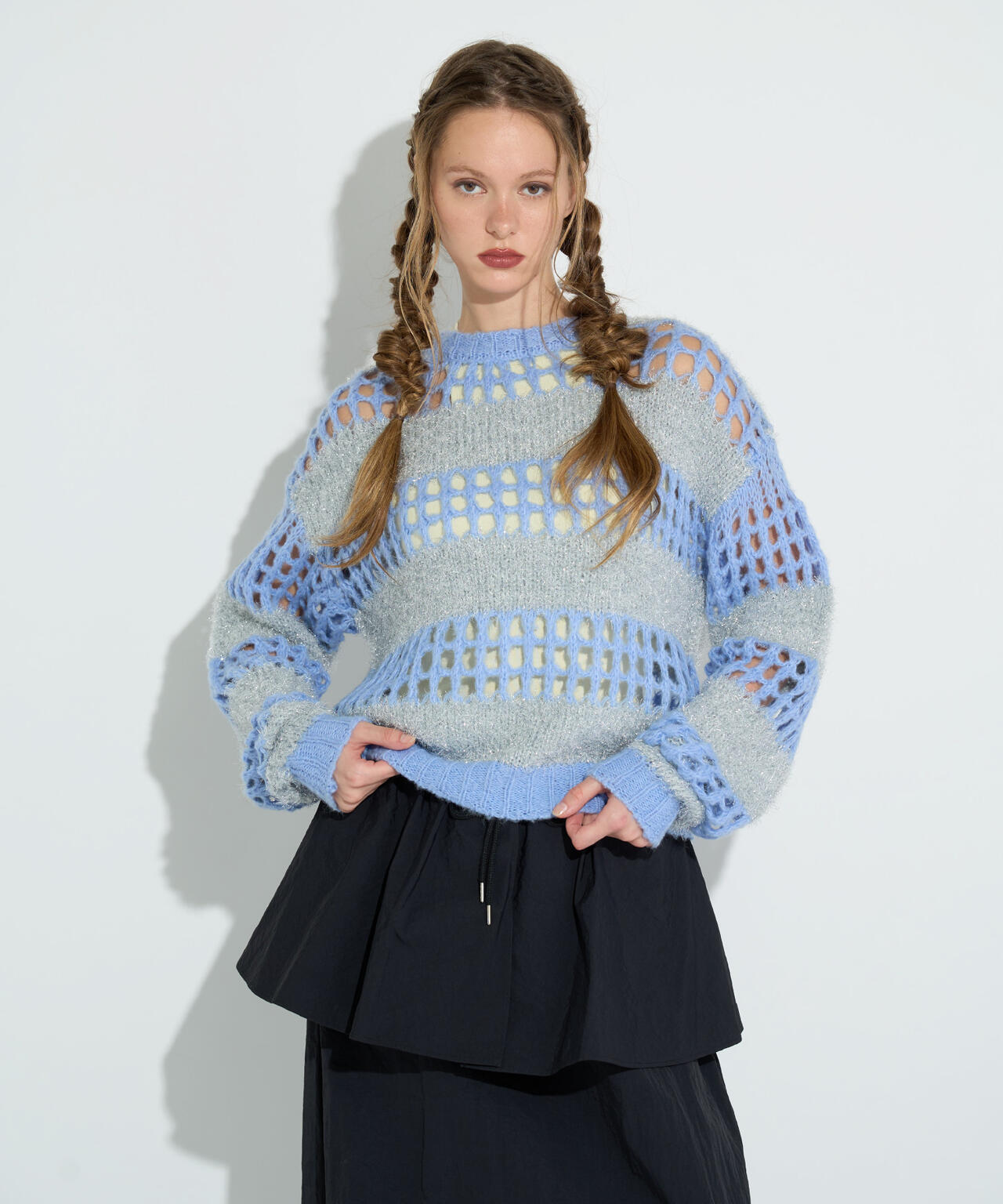 ANNA SUI NYC/アナ スイ エヌワイシー/ラメシャギーニットプルオーバー