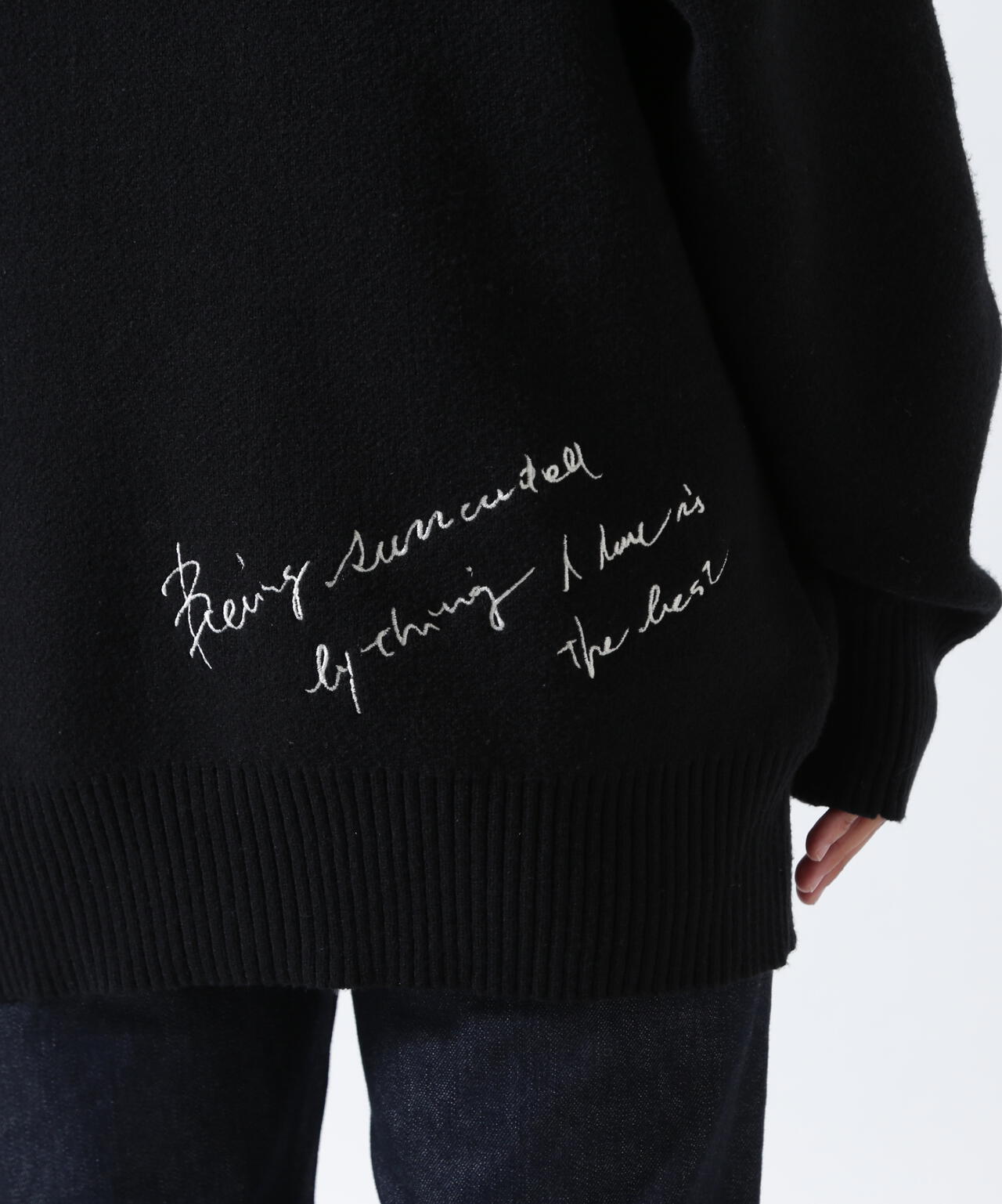 AULA AILA/アウラアイラ/MESSAGE LOGO CARDIGAN