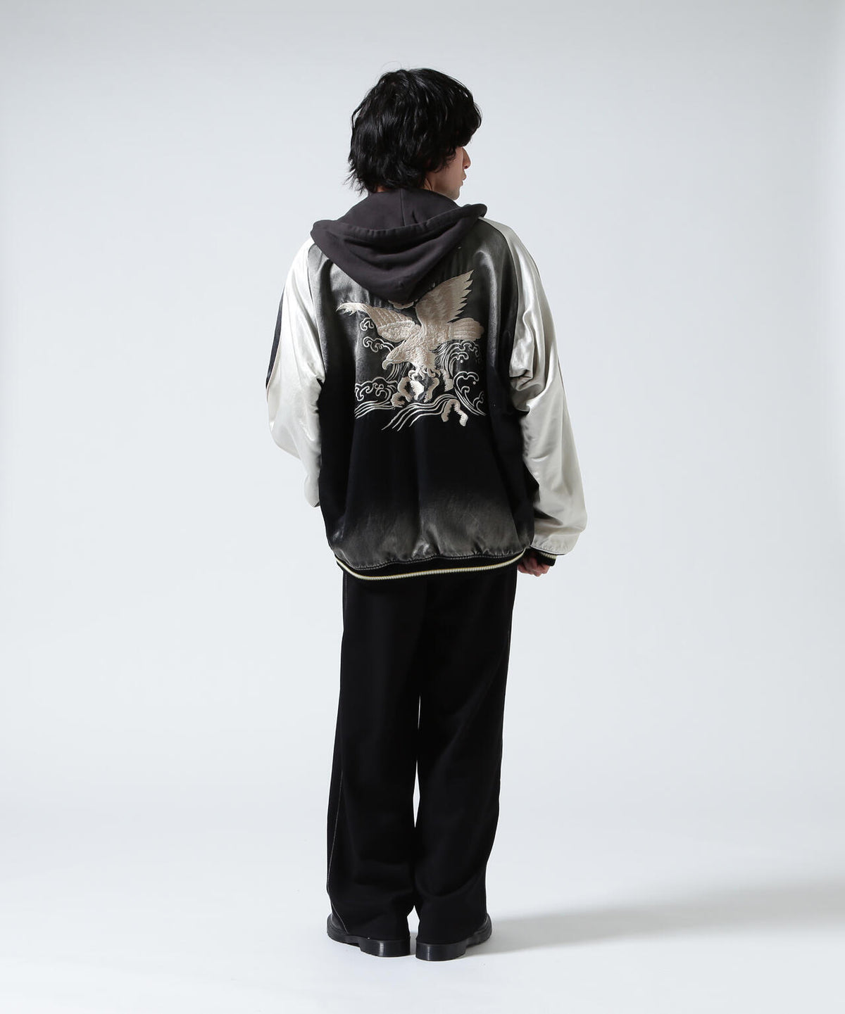 Maison MIHARAYASUHIRO/Reversible Hoodie Layered Souvenir Jacket