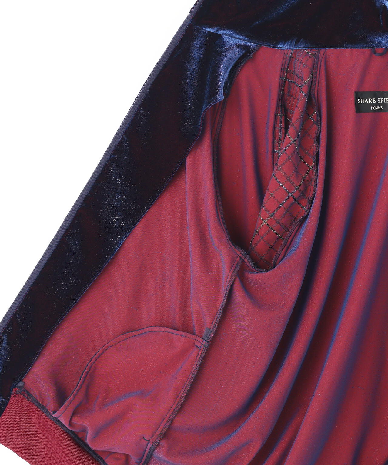 share spirit/シェアースピリット/velvet track jacket