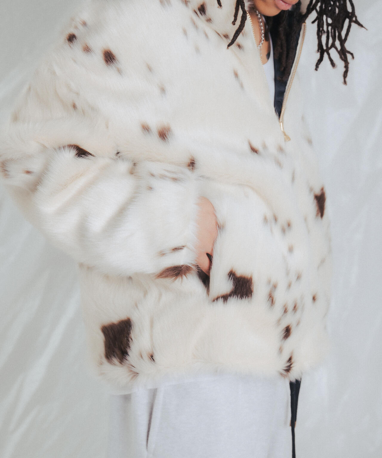 FR(13)NDS/フレンズ/FAKE FUR HOOD BLOUSON