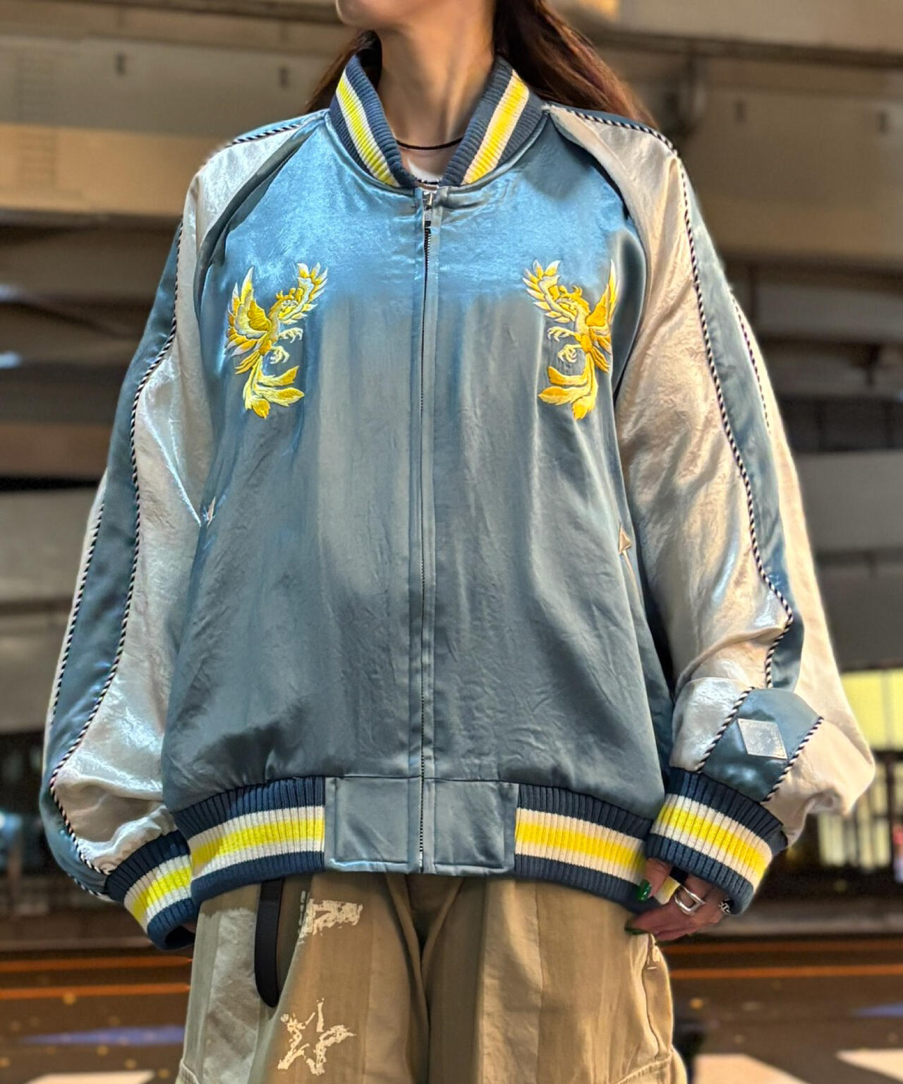 el conductorH/コンダクター/別注 Embroidered Sourvenir JKT