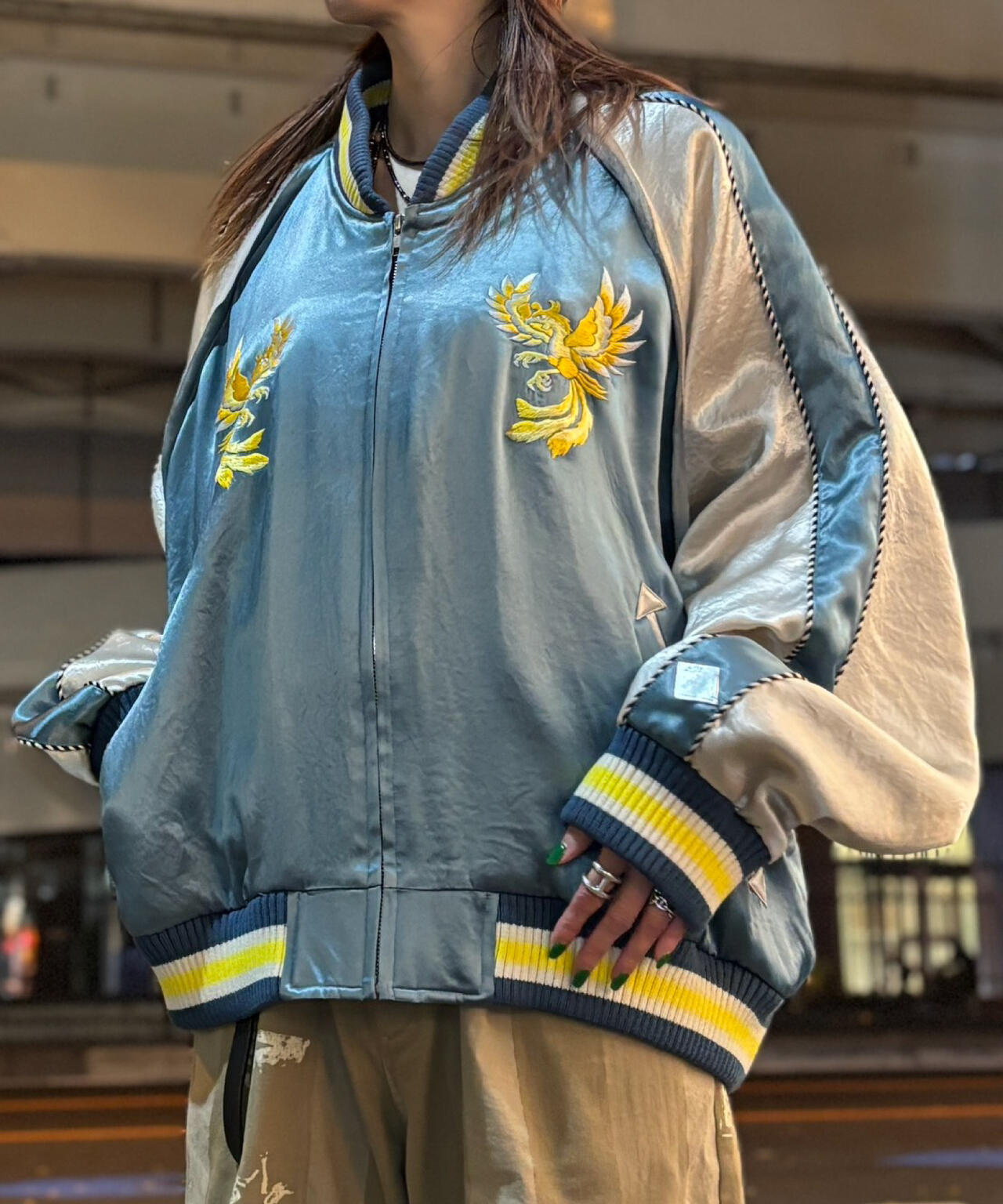 el conductorH/コンダクター/別注 Embroidered Sourvenir JKT