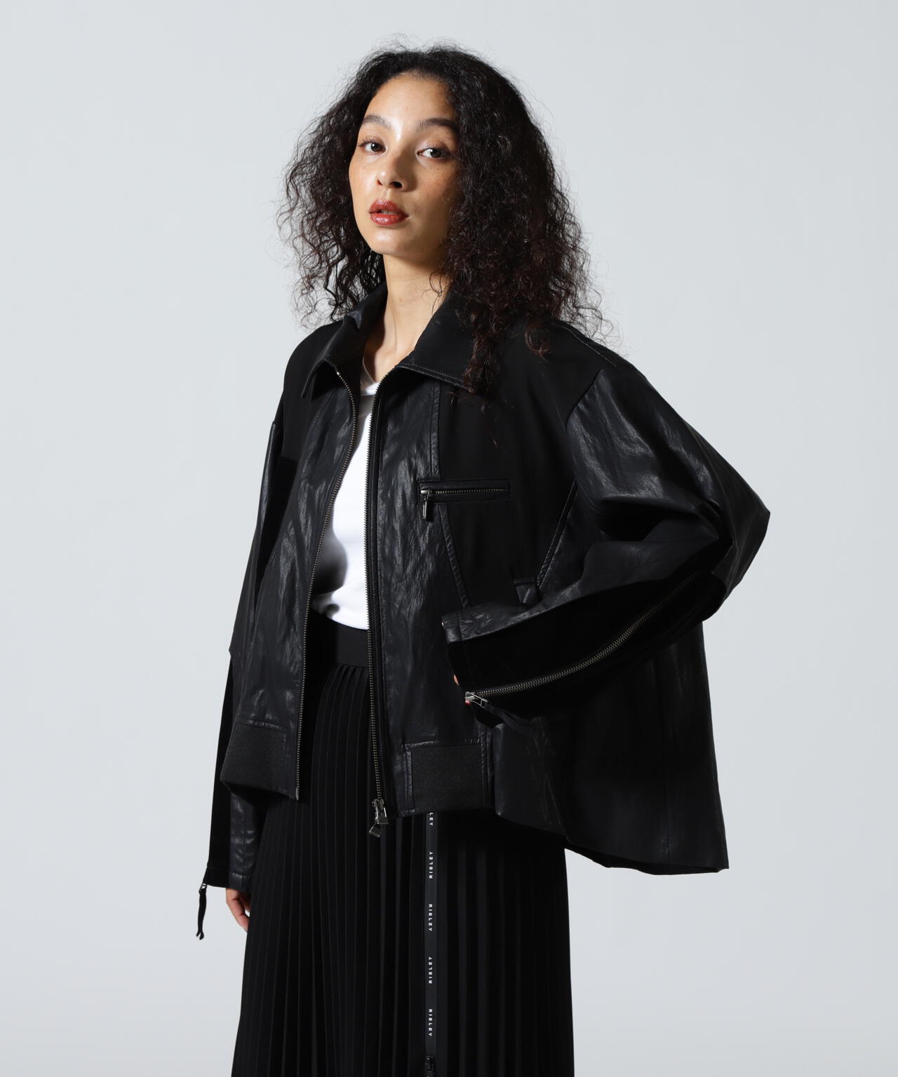 AULA AILA/アウラアイラ/BALLOON HEM BLOUSON