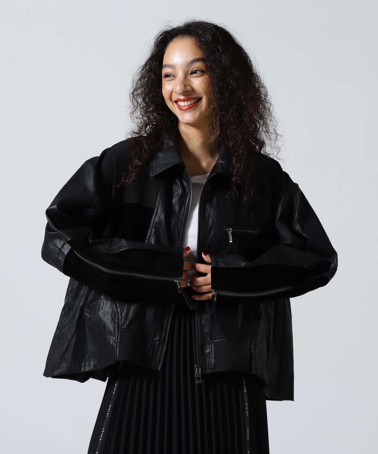 AULA AILA/アウラアイラ/BALLOON HEM BLOUSON