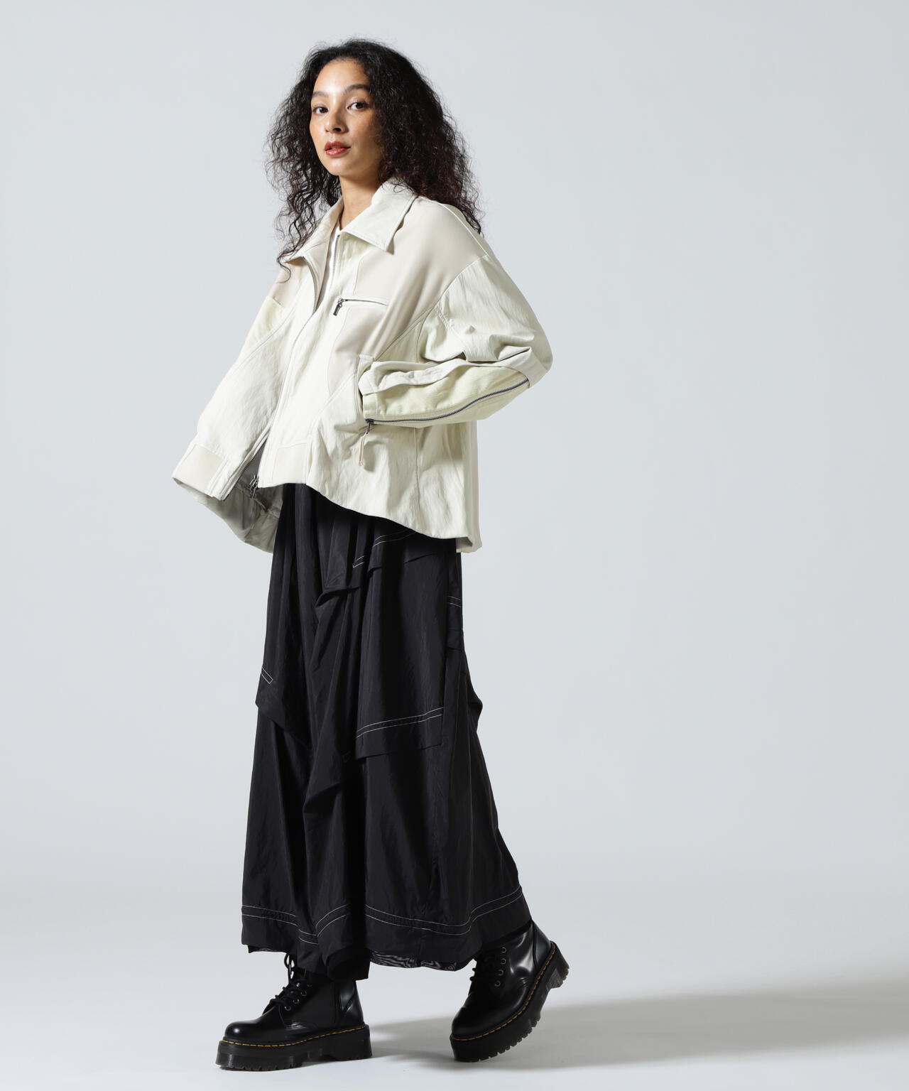 AULA AILA/アウラアイラ/BALLOON HEM BLOUSON