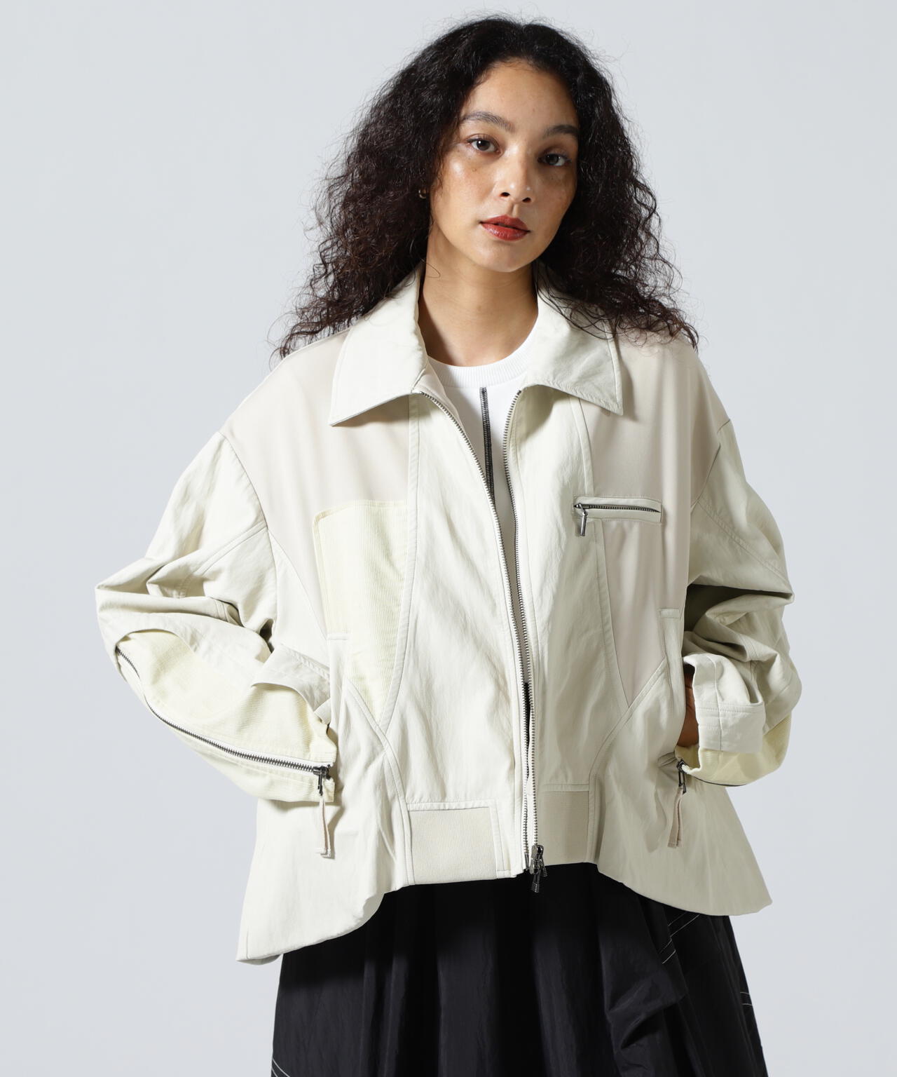 AULA AILA/アウラアイラ/BALLOON HEM BLOUSON