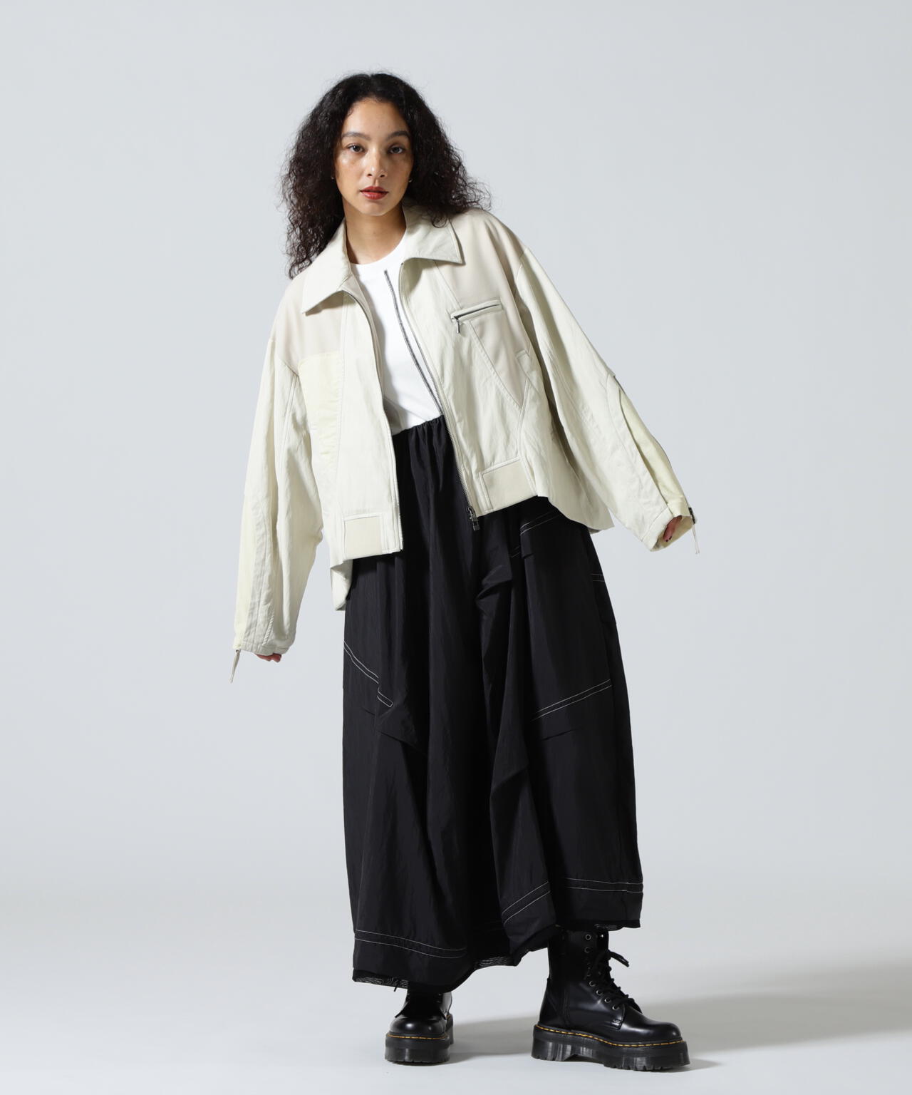 AULA AILA/アウラアイラ/BALLOON HEM BLOUSON