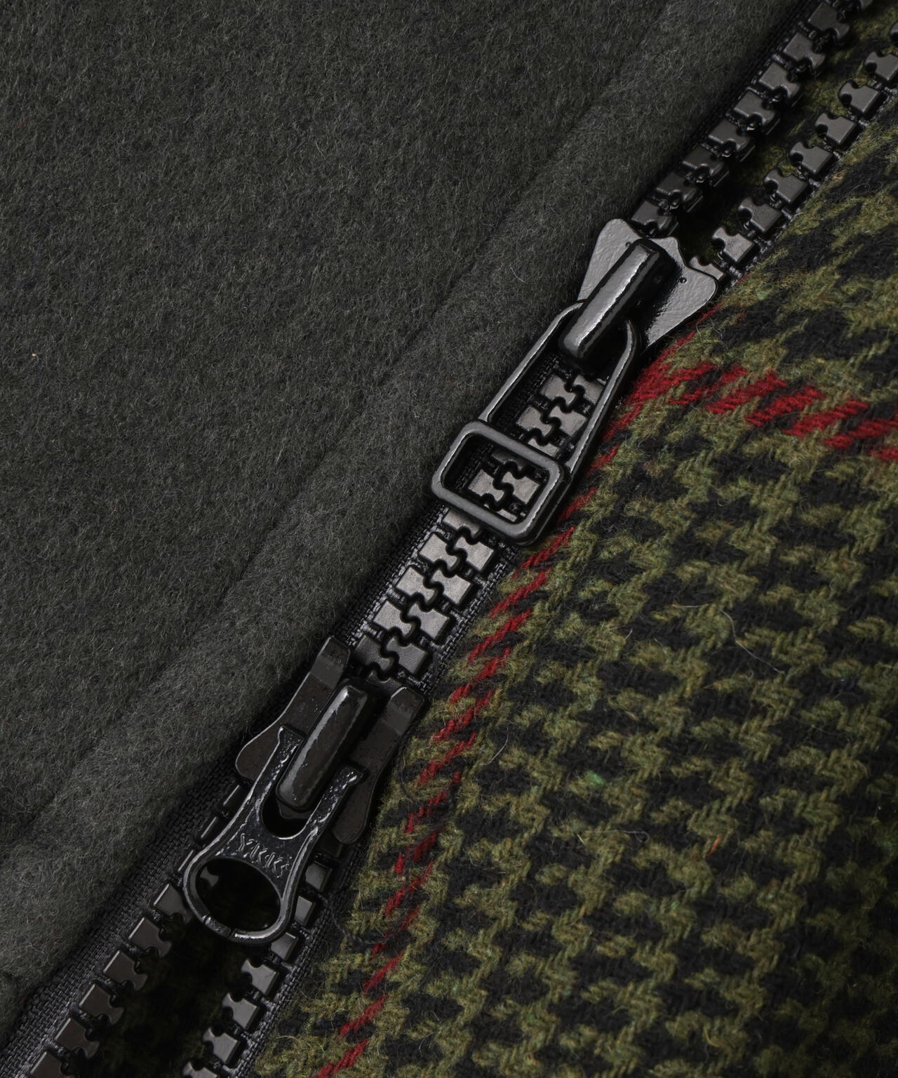 AULA AILA/アウラアイラ/別注チェックコンビネーションブルゾン