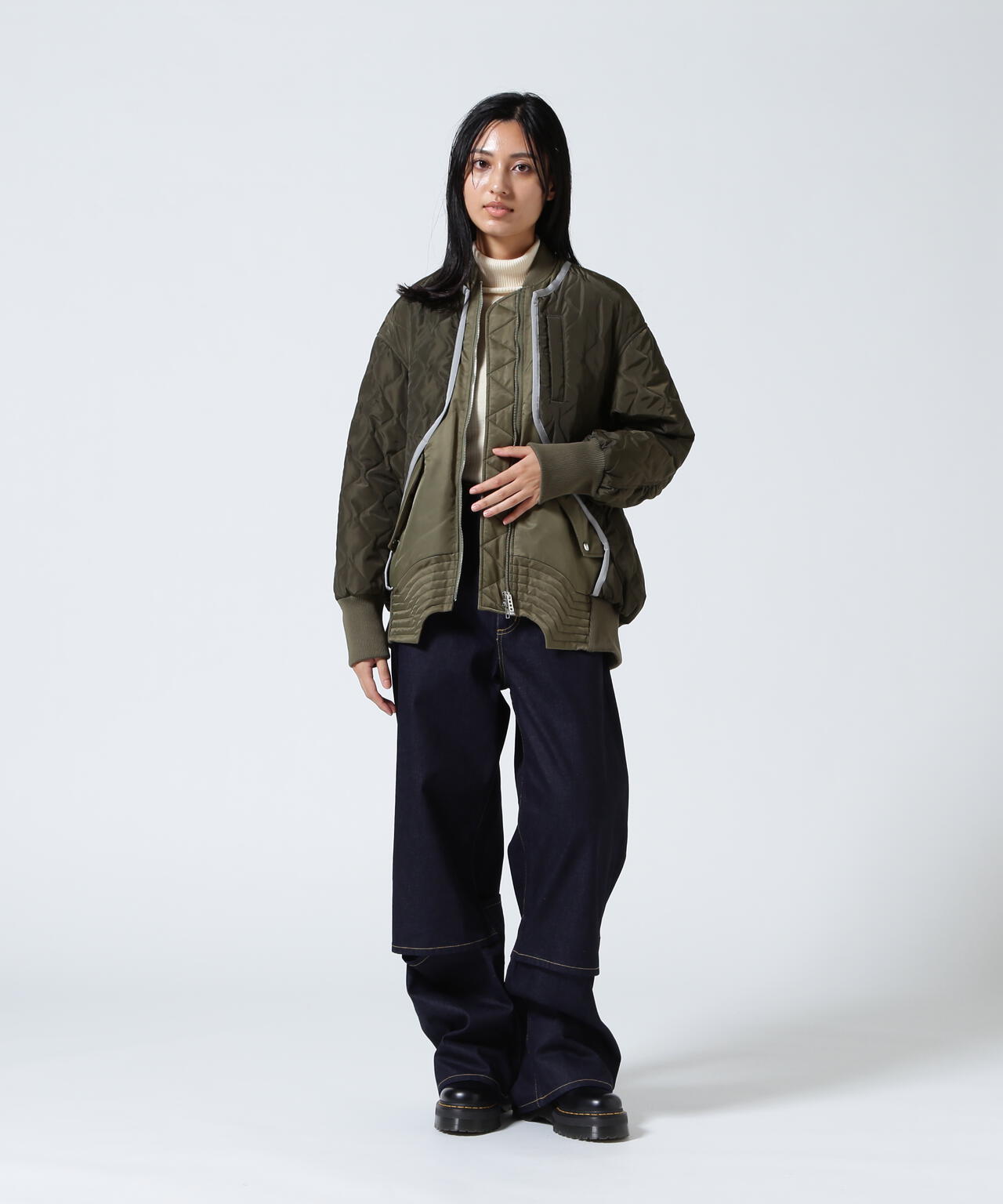 UN3D./アンスリード/QUILTING DOCKING MA-1/キルティングドッキングMA-1