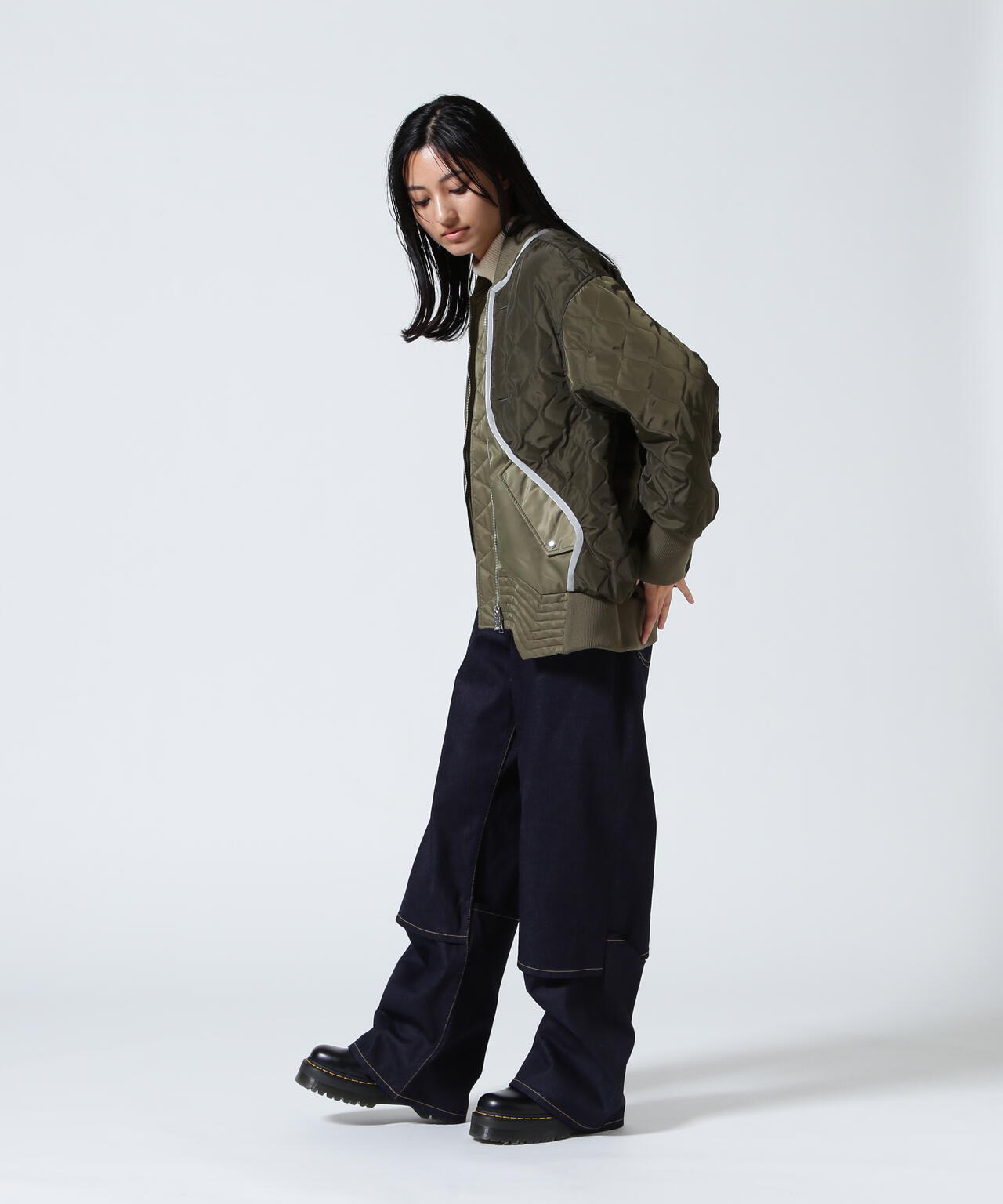 UN3D./アンスリード/QUILTING DOCKING MA-1/キルティングドッキングMA-1