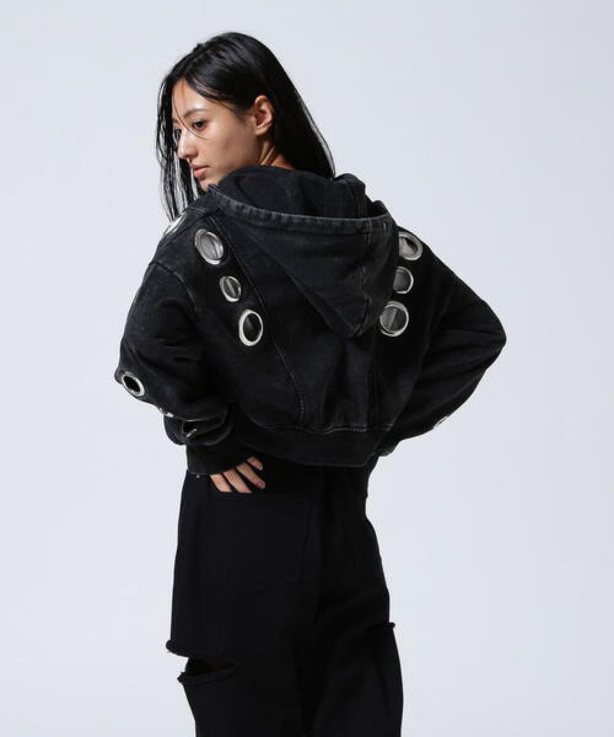 MITSUKI/ミツキ/EYELET HOODIE