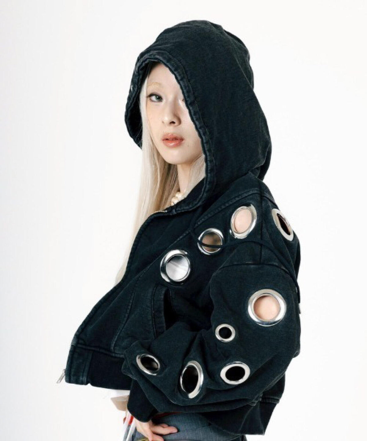 MITSUKI/ミツキ/EYELET HOODIE