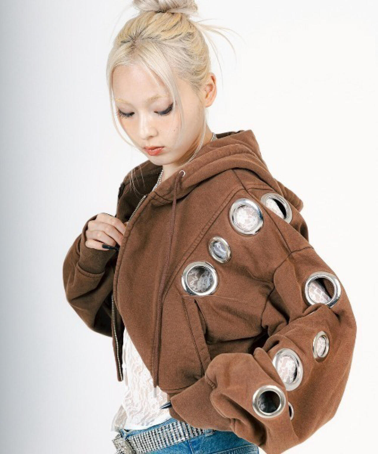 MITSUKI/ミツキ/EYELET HOODIE