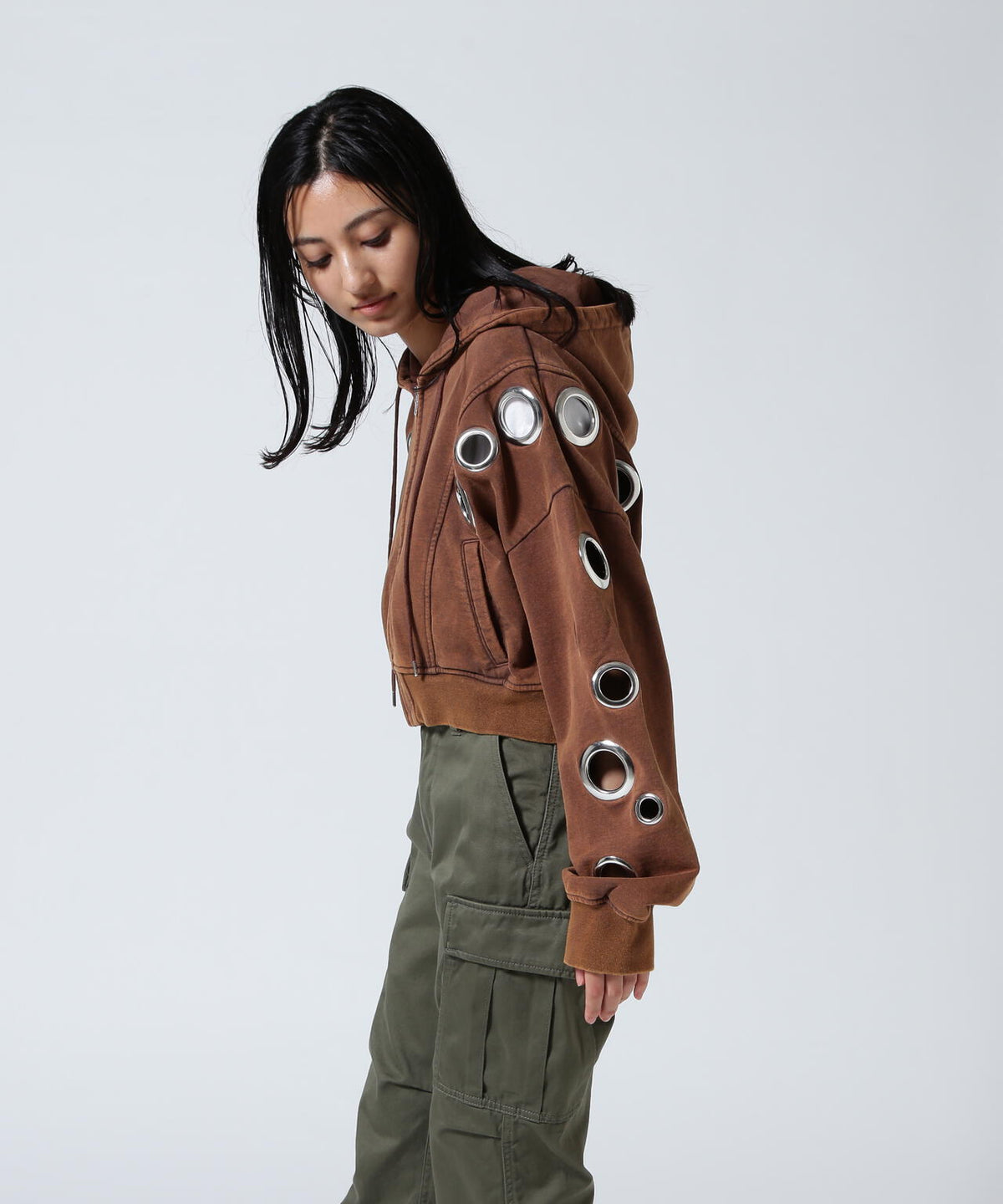 MITSUKI/ミツキ/EYELET HOODIE