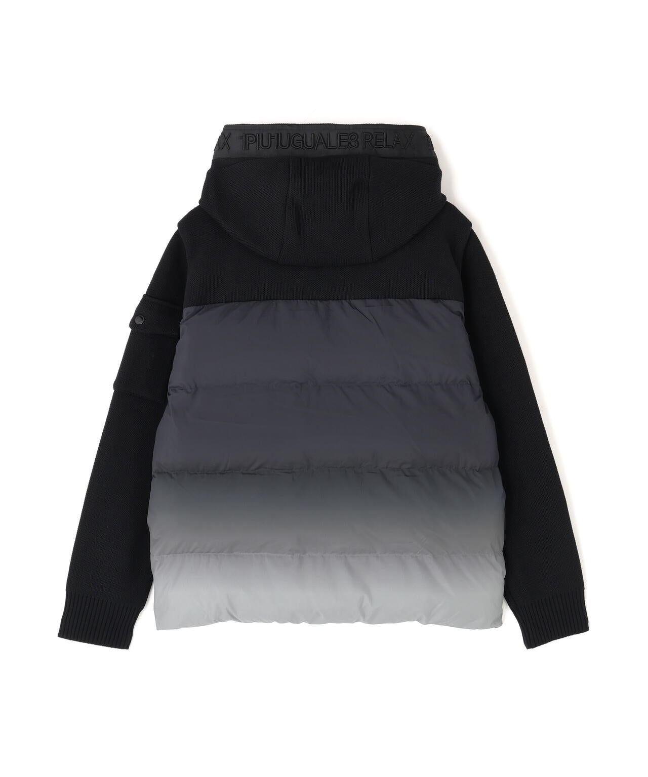1PIU1UGUALE3 RELAX/ウノピゥ ウノ ウグァーレ トレ リラックス/グラデーションニットコンビパデッドジャケット