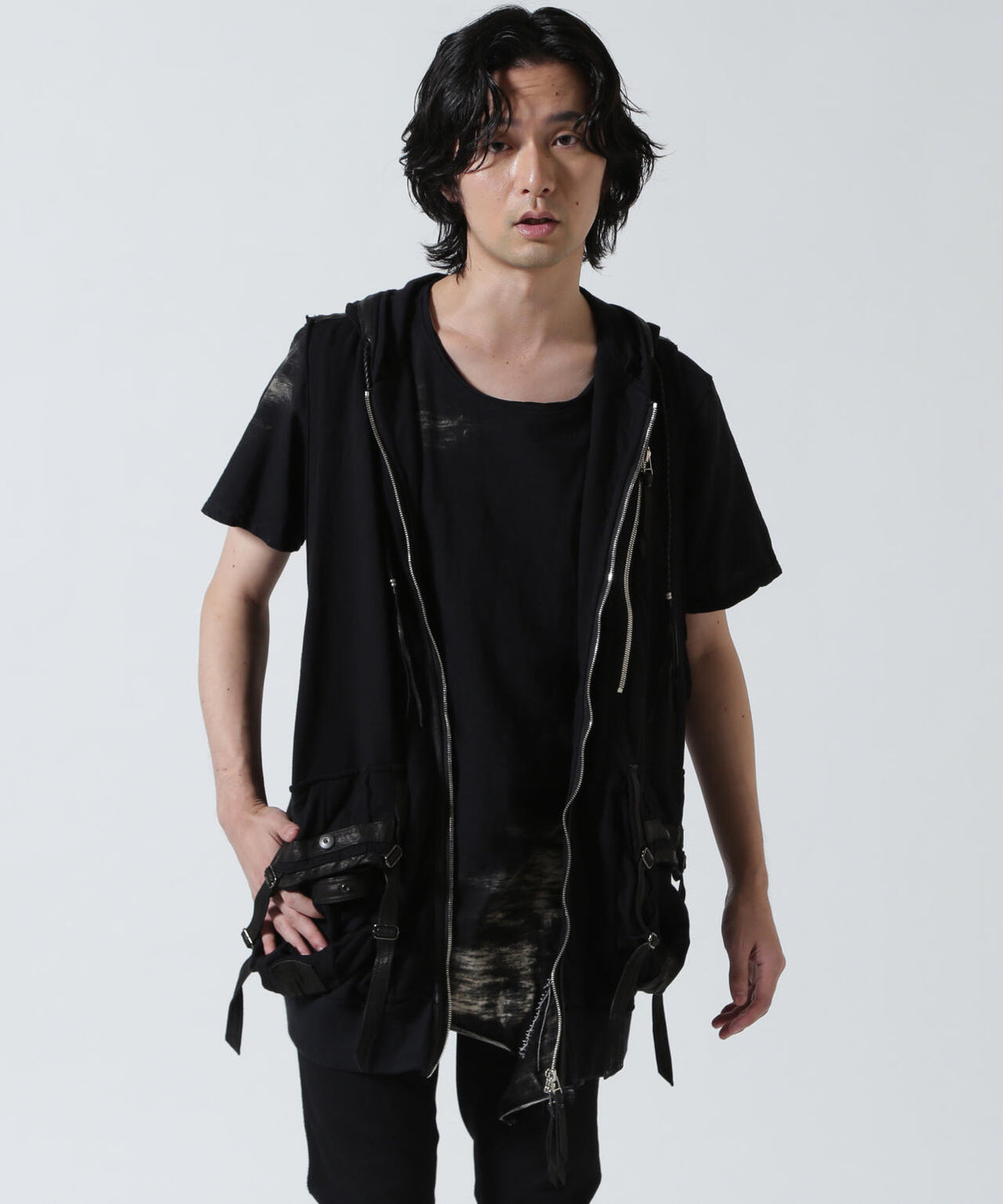 KMRii/ケムリ/Black Raven Vest 05