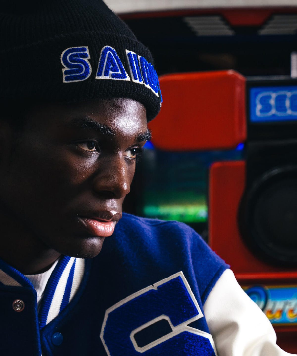 SAINT MICHAEL/セントマイケル/SG KNIT CAP/SAINT SEGA/BLACK
