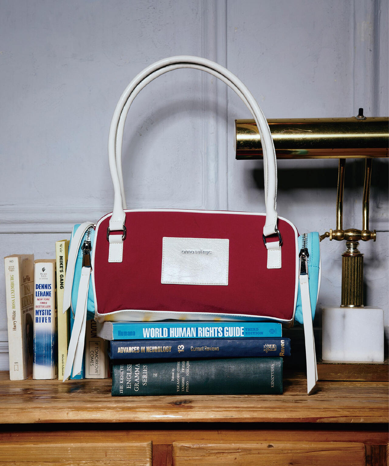 ANNA SUI NYC/アナ スイ エヌワイシー/2トーンカラーナイロンバッグ