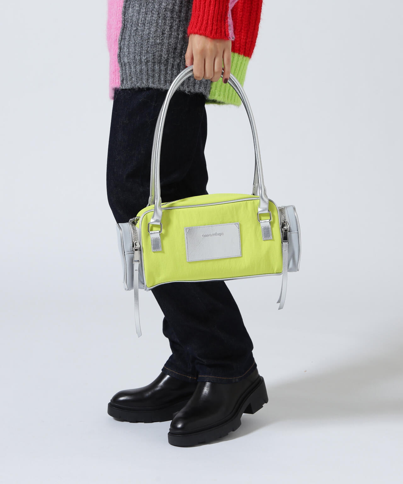 ANNA SUI NYC/アナ スイ エヌワイシー/2トーンカラーナイロンバッグ