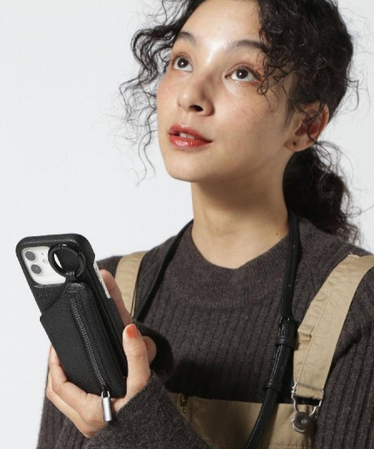 ajew/エジュー/別注【ひも付き】iPhone16_16Pro/BLACK