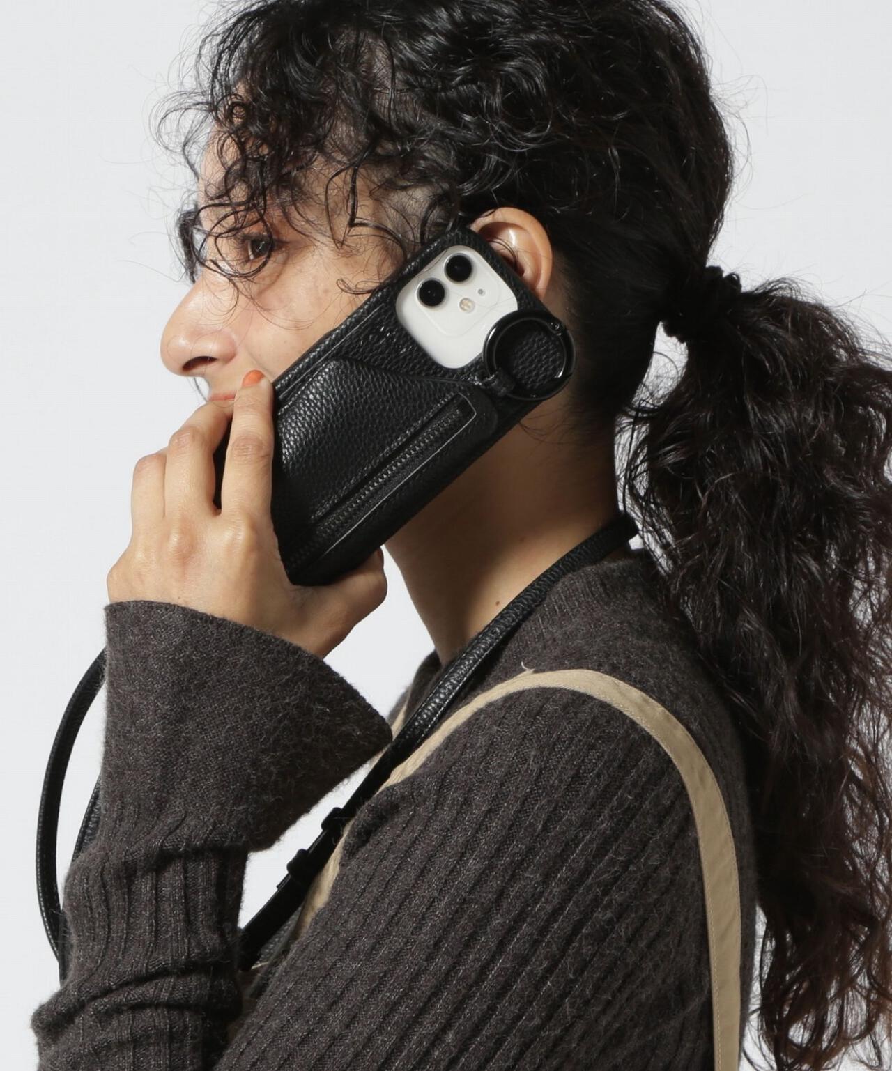 ajew/エジュー/別注【ひも付き】iPhone16_16Pro/BLACK