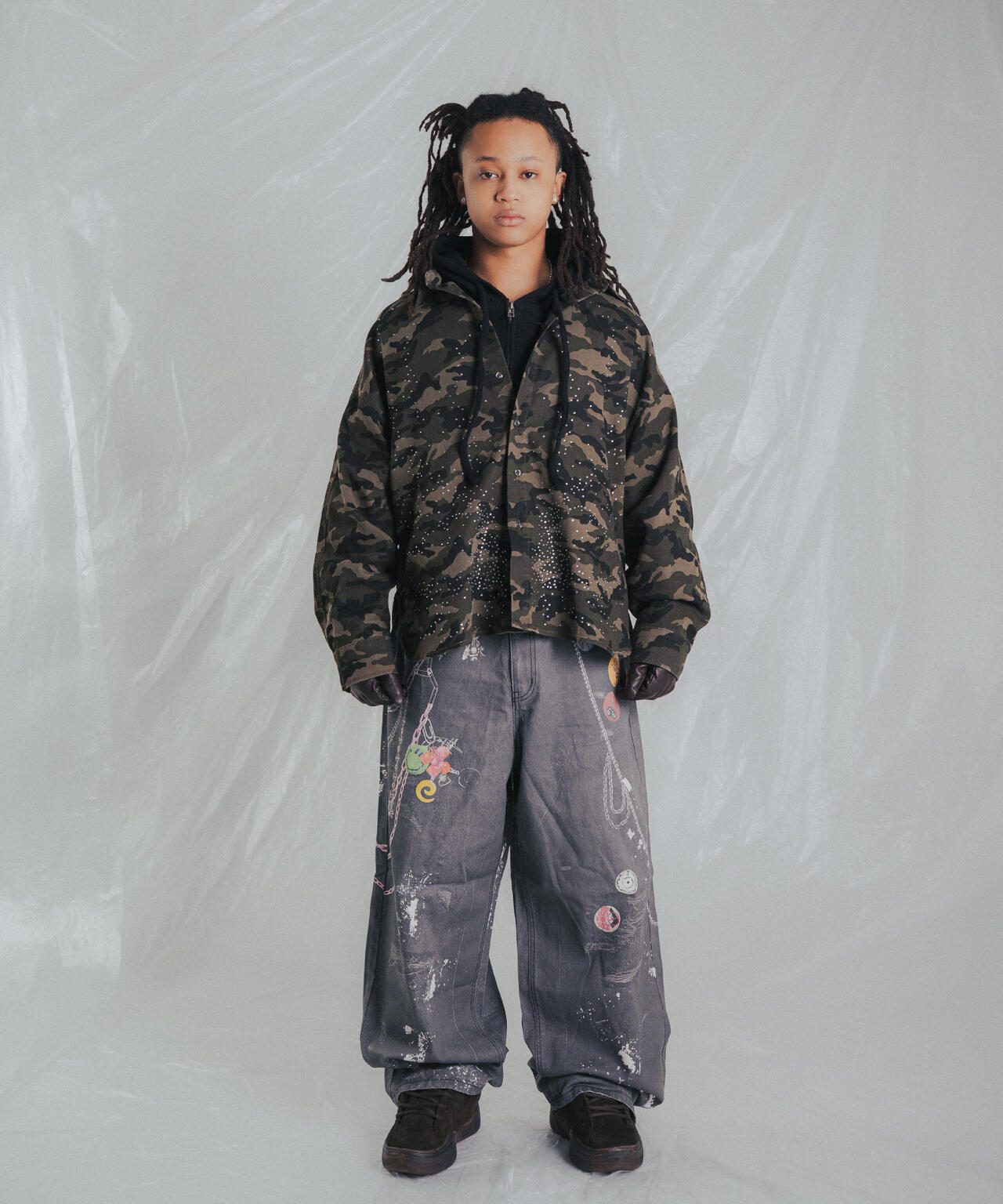 FR(13)NDS/フレンズ/TROMPEL'OEIL DENIM PANTS