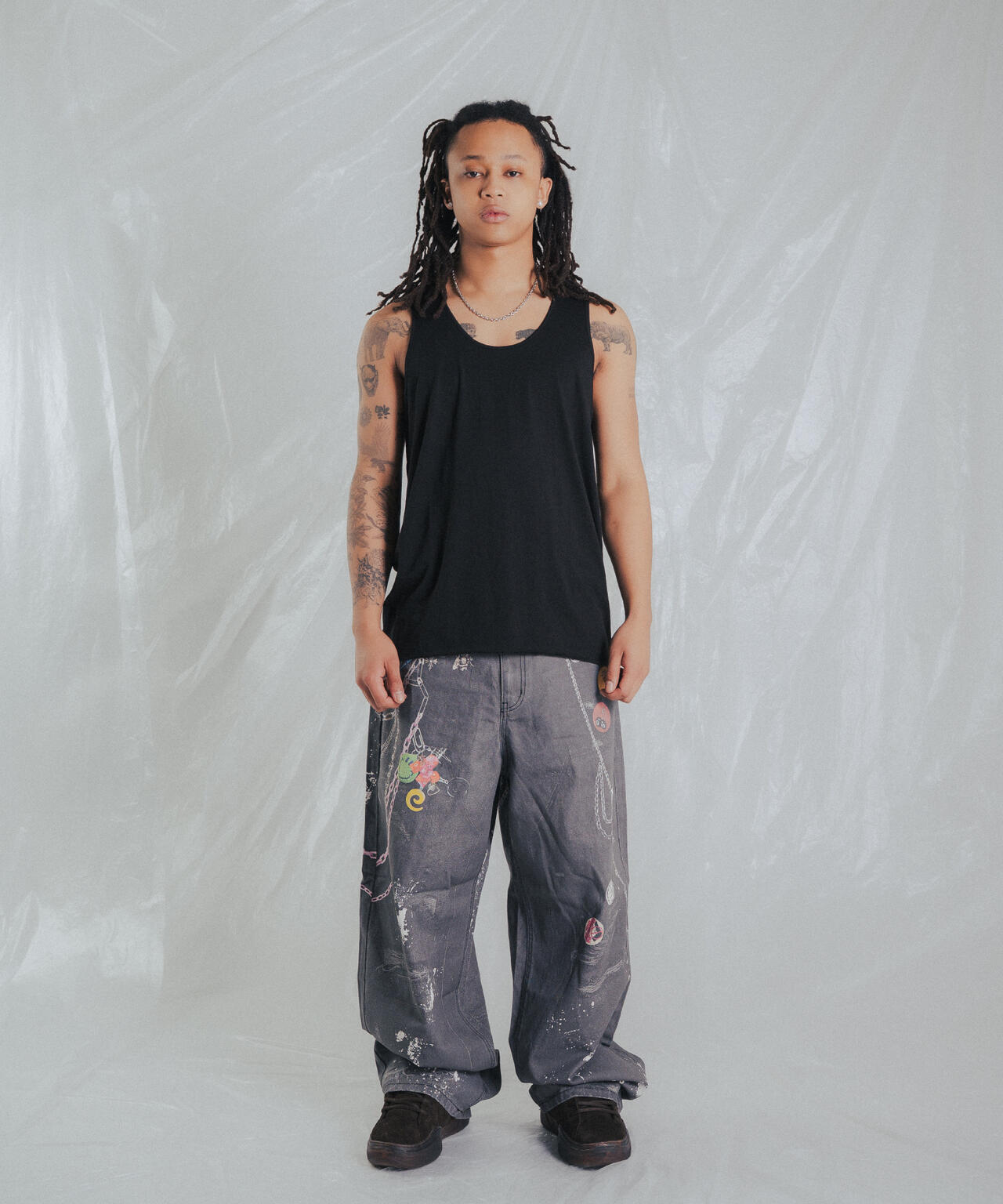 FR(13)NDS/フレンズ/TROMPEL'OEIL DENIM PANTS